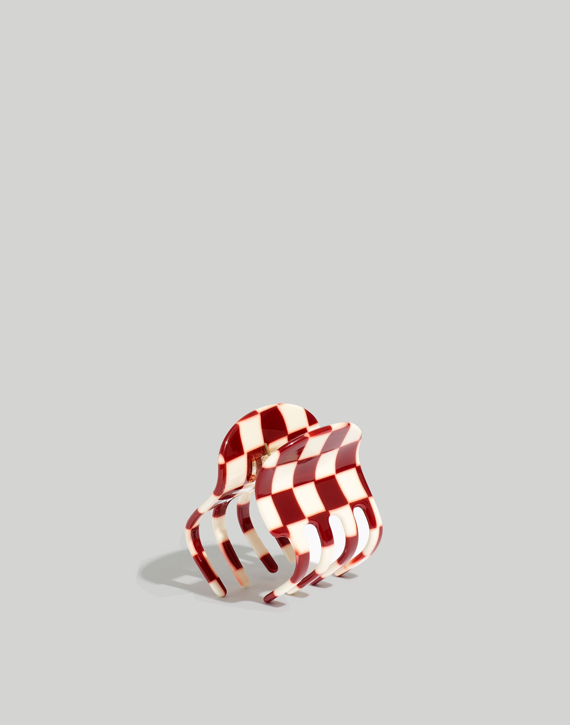 Checkerboard Small Claw Hair Clip