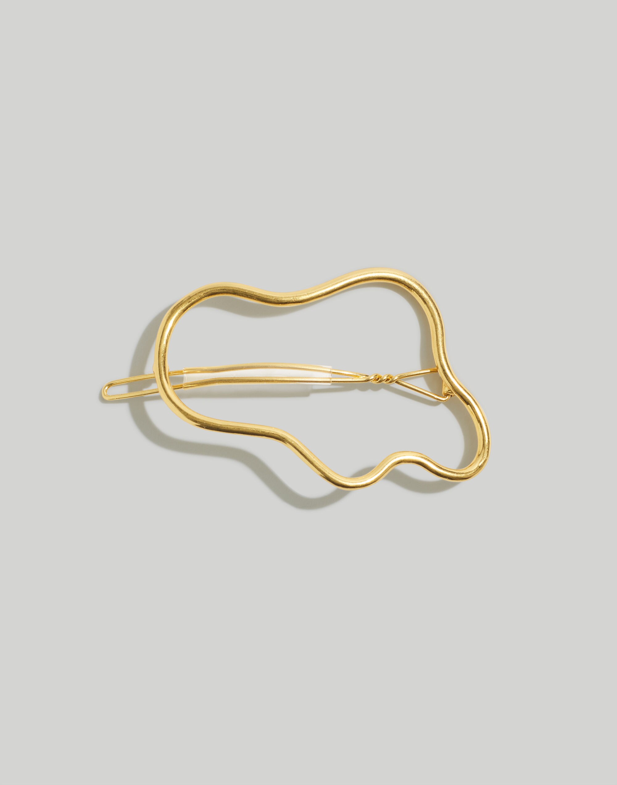 wavy metal hair clip