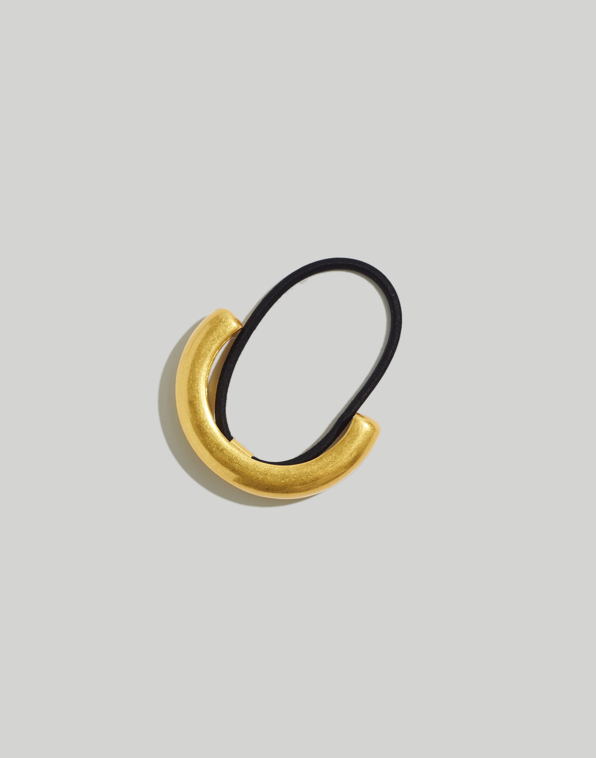 Puffy Metal Ponytail Holder Hair Elastic