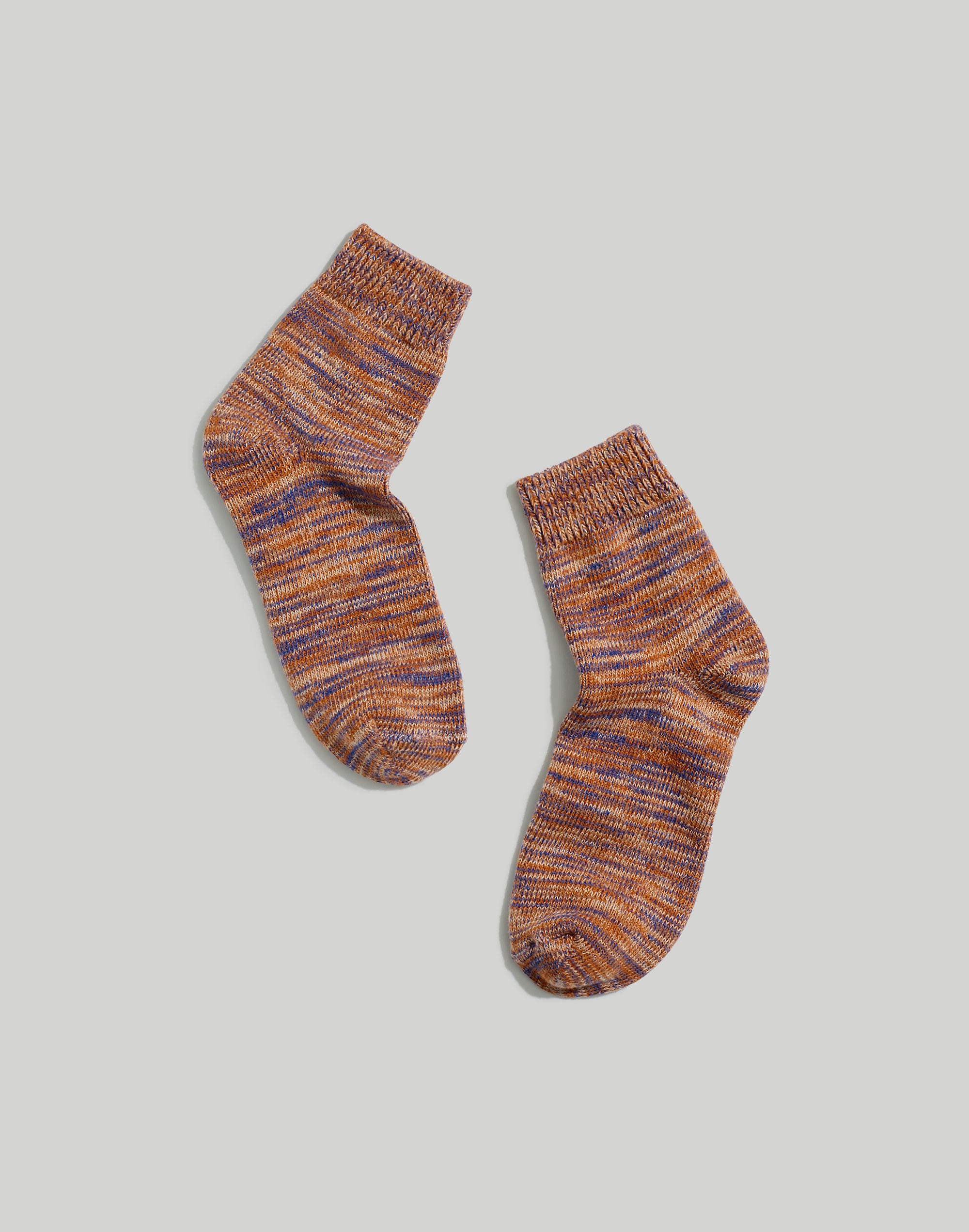 space-dyed ankle socks