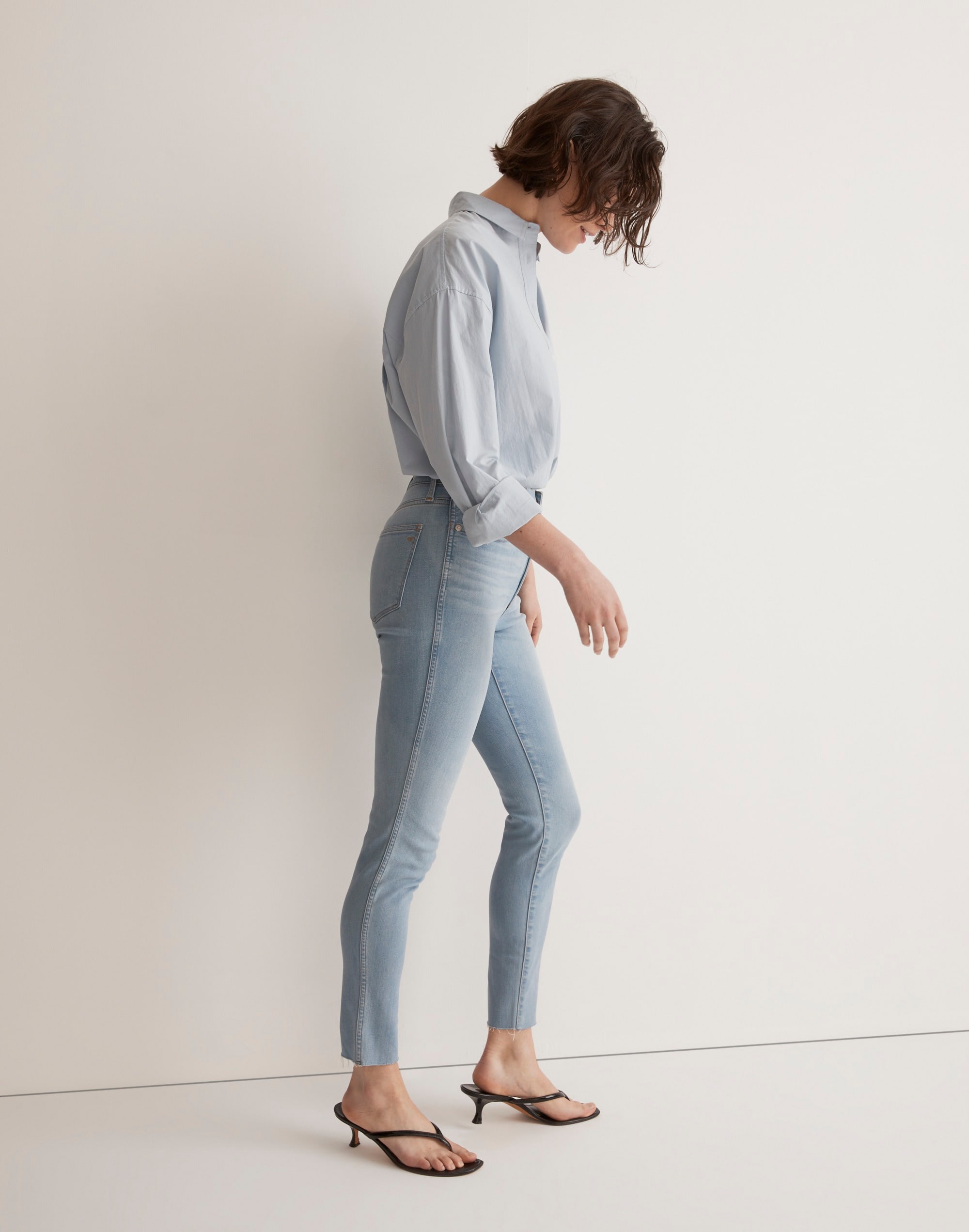 Tall 10" High-Rise Skinny Crop Jeans in Charlemont Wash