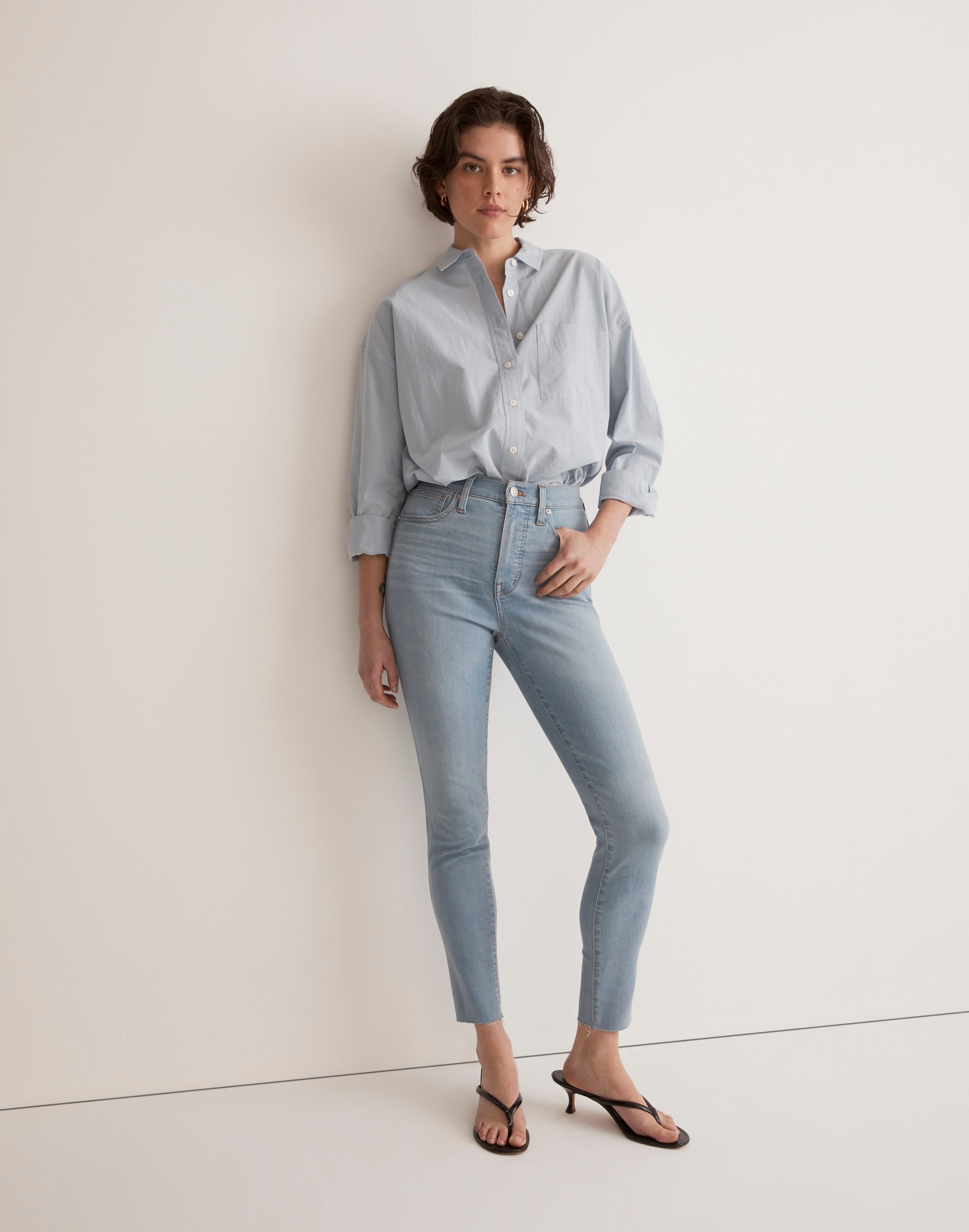 Tall 10" High-Rise Skinny Crop Jeans in Charlemont Wash