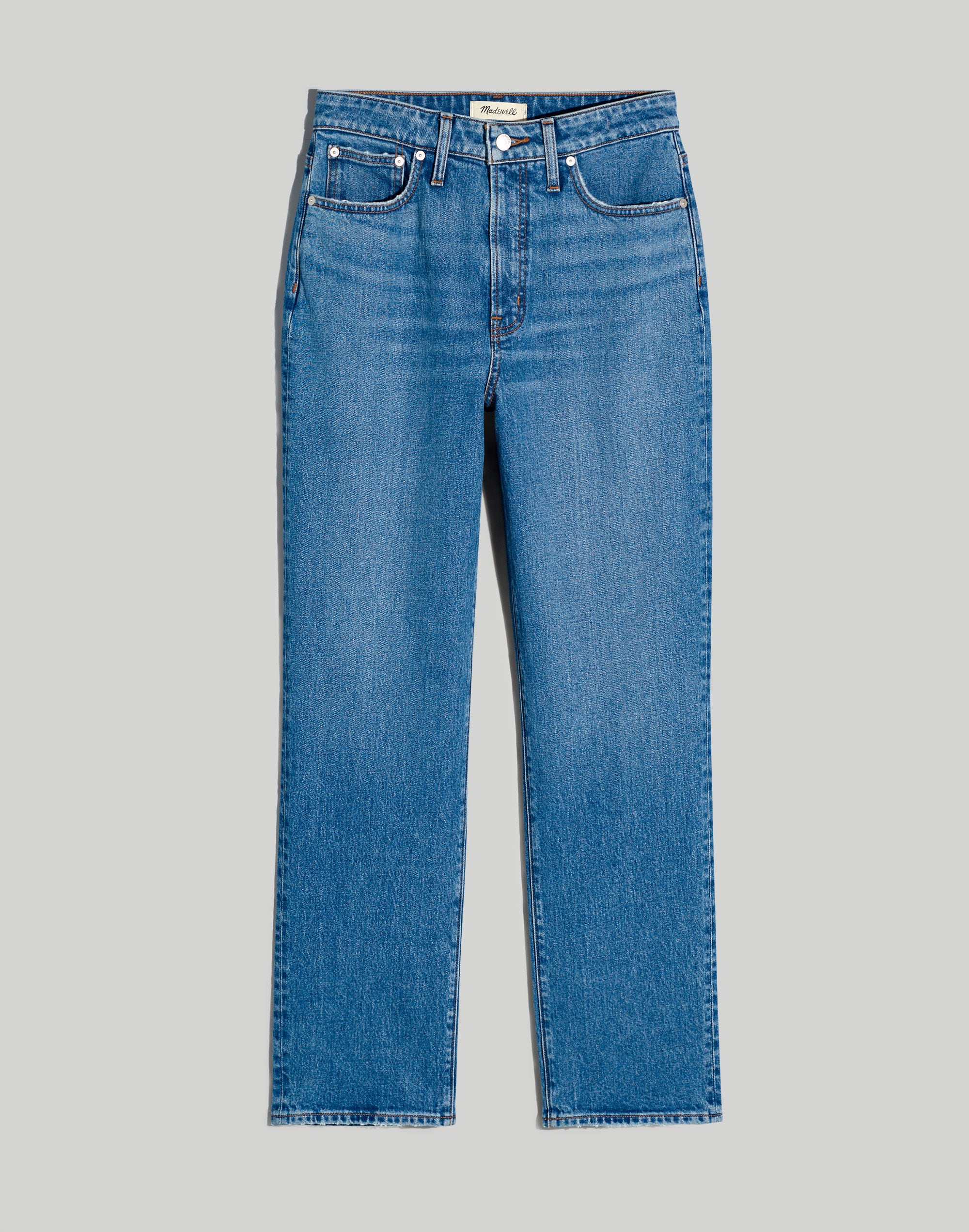 The Curvy Perfect Vintage Straight Jean in Earlwood Wash
