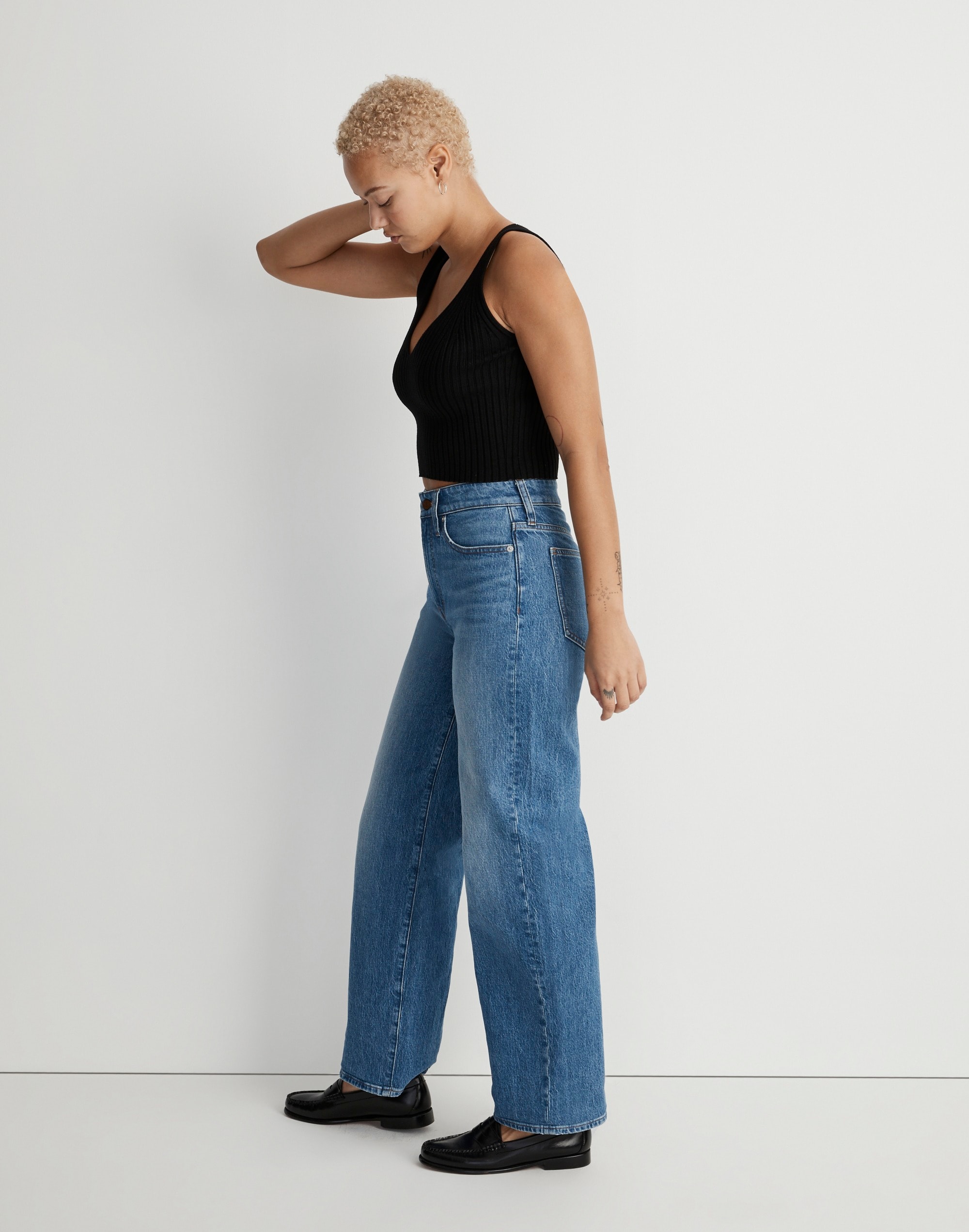 The Curvy Perfect Vintage Wide-Leg Crop Jean