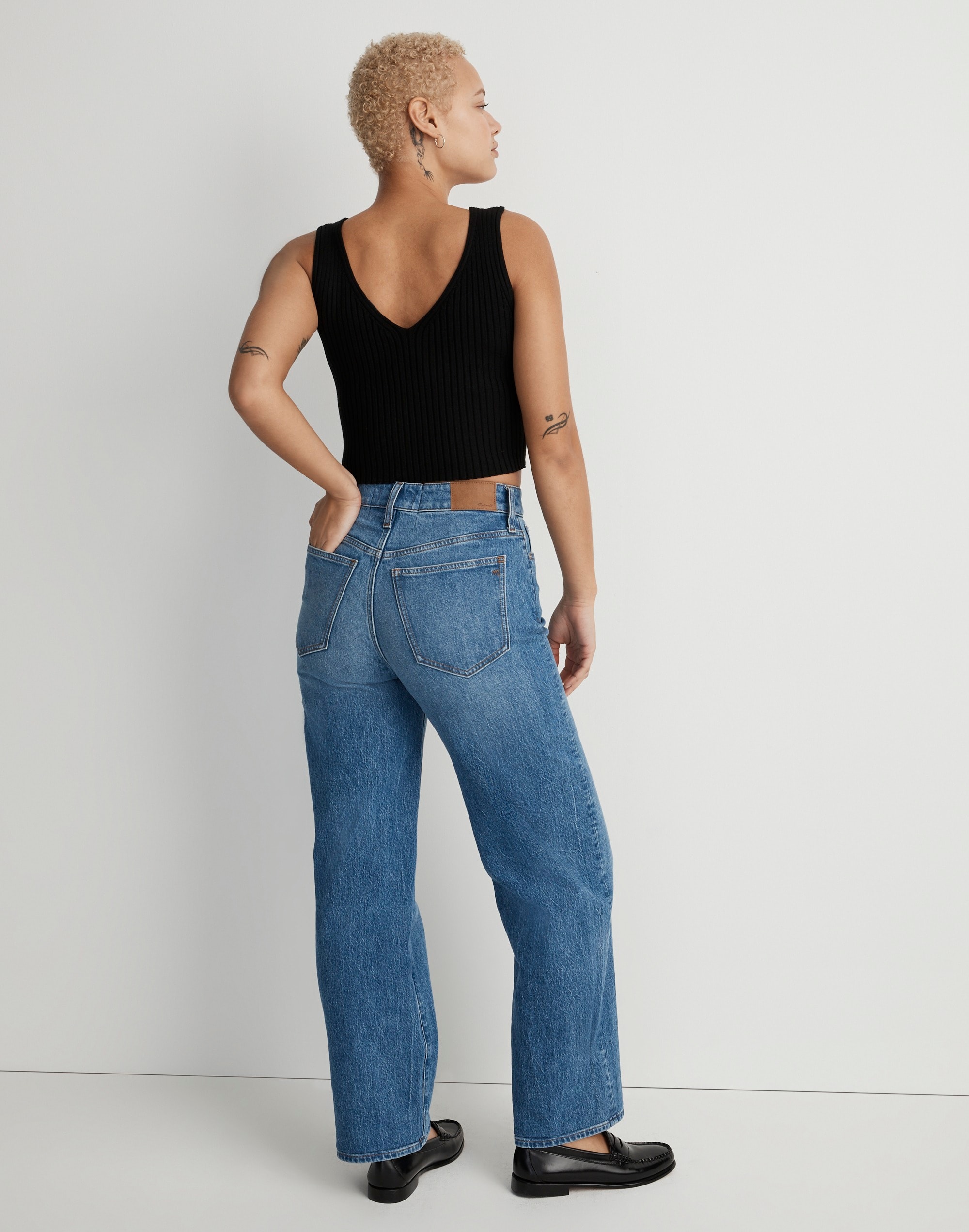 The Curvy Perfect Vintage Wide-Leg Crop Jean
