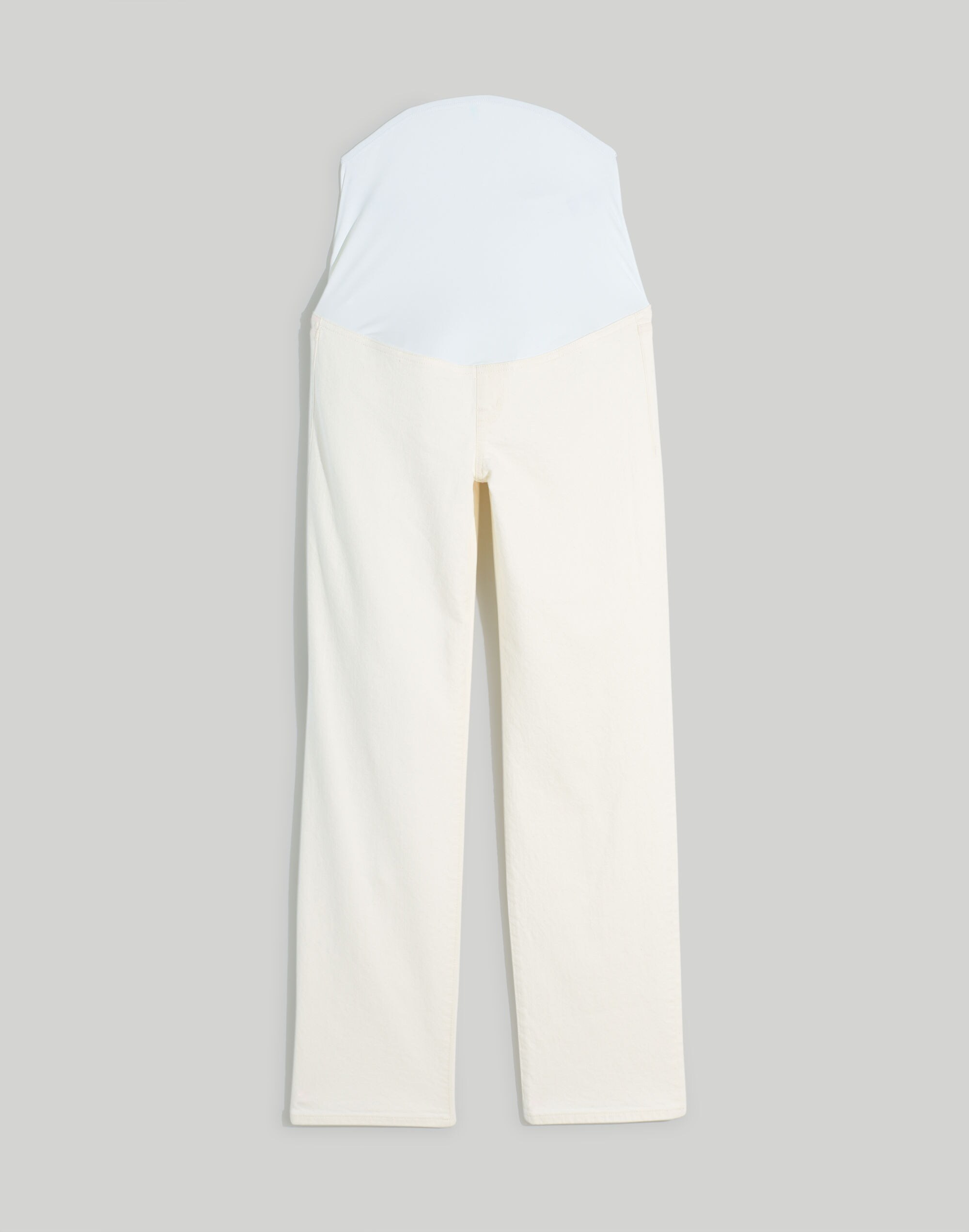 Maternity Over-the-Belly Perfect Vintage Straight Jean in Tile White