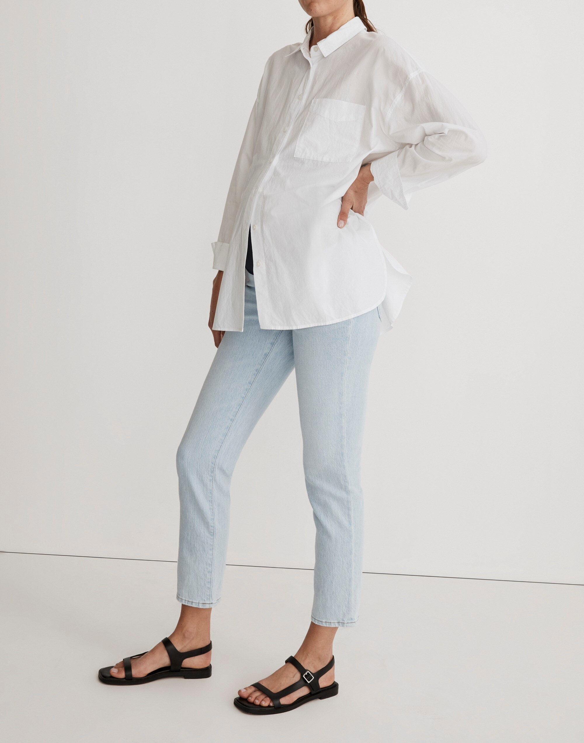 Maternity Over-the-Belly Perfect Vintage Jeans in Delora Wash