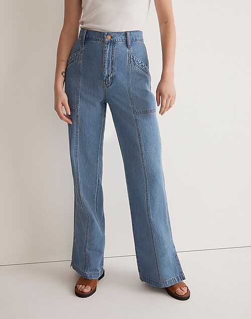 Relaxed Fit Rigid Flared Jeans