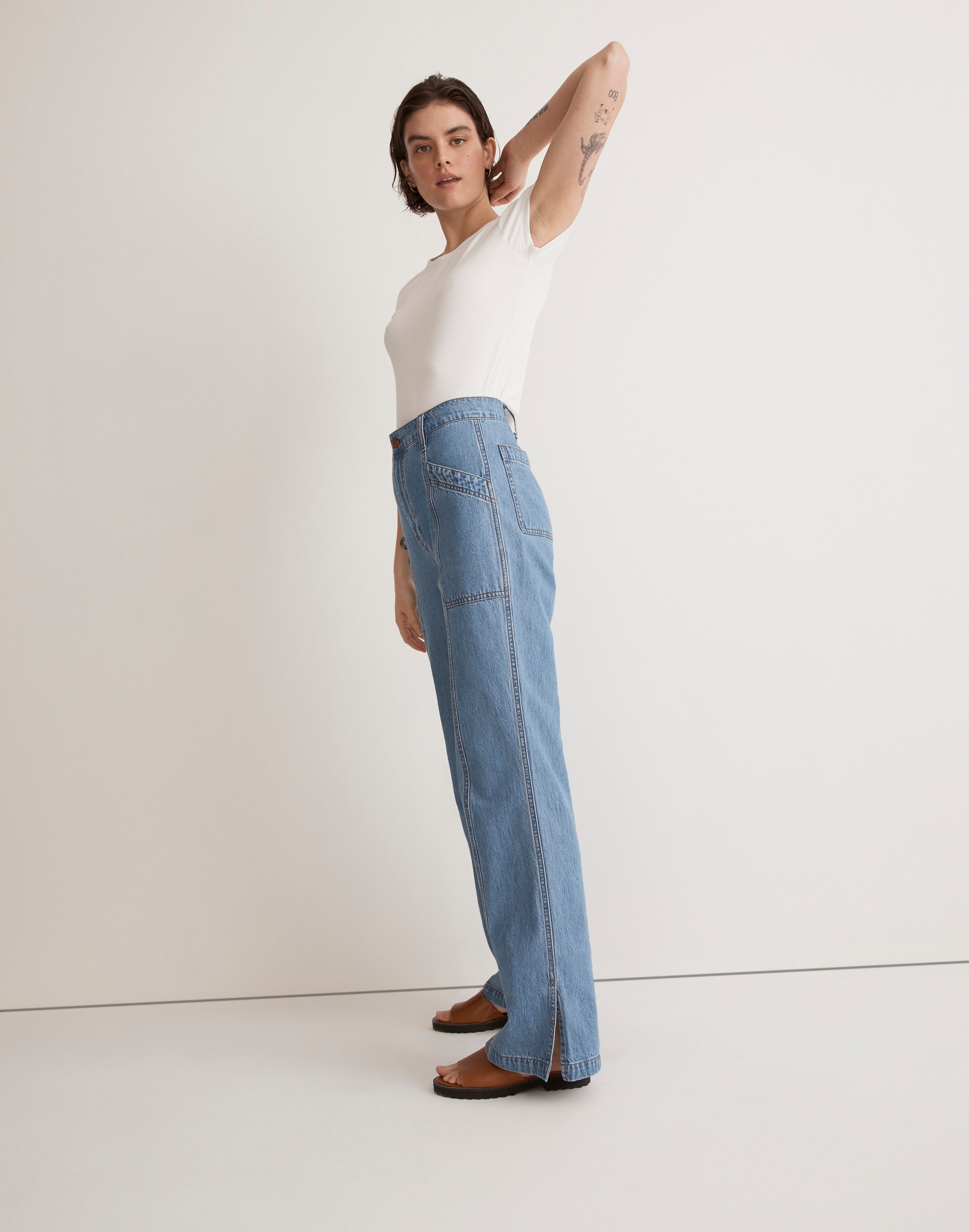 Relaxed Loose Flare Jeans