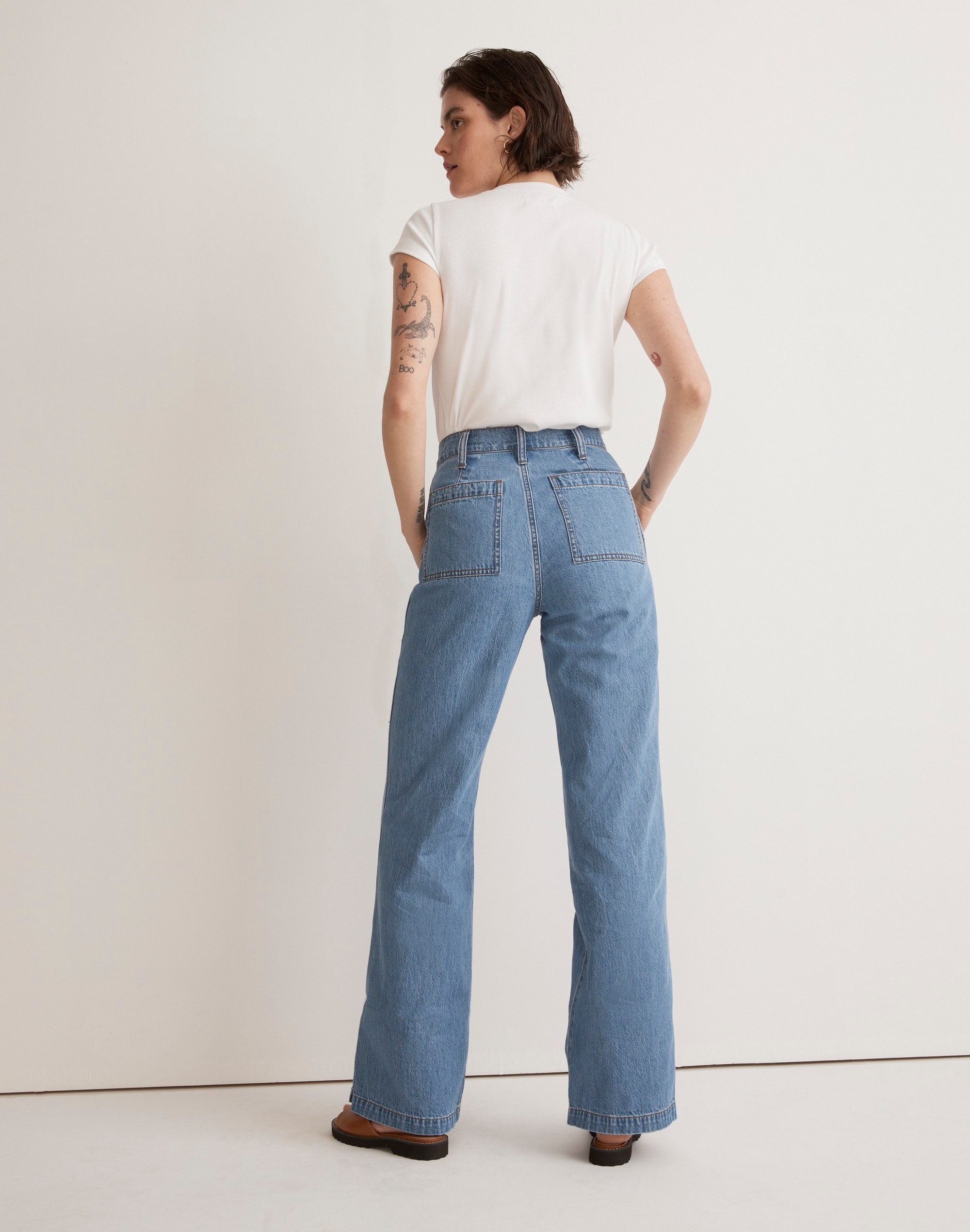 Relaxed Loose Flare Jeans