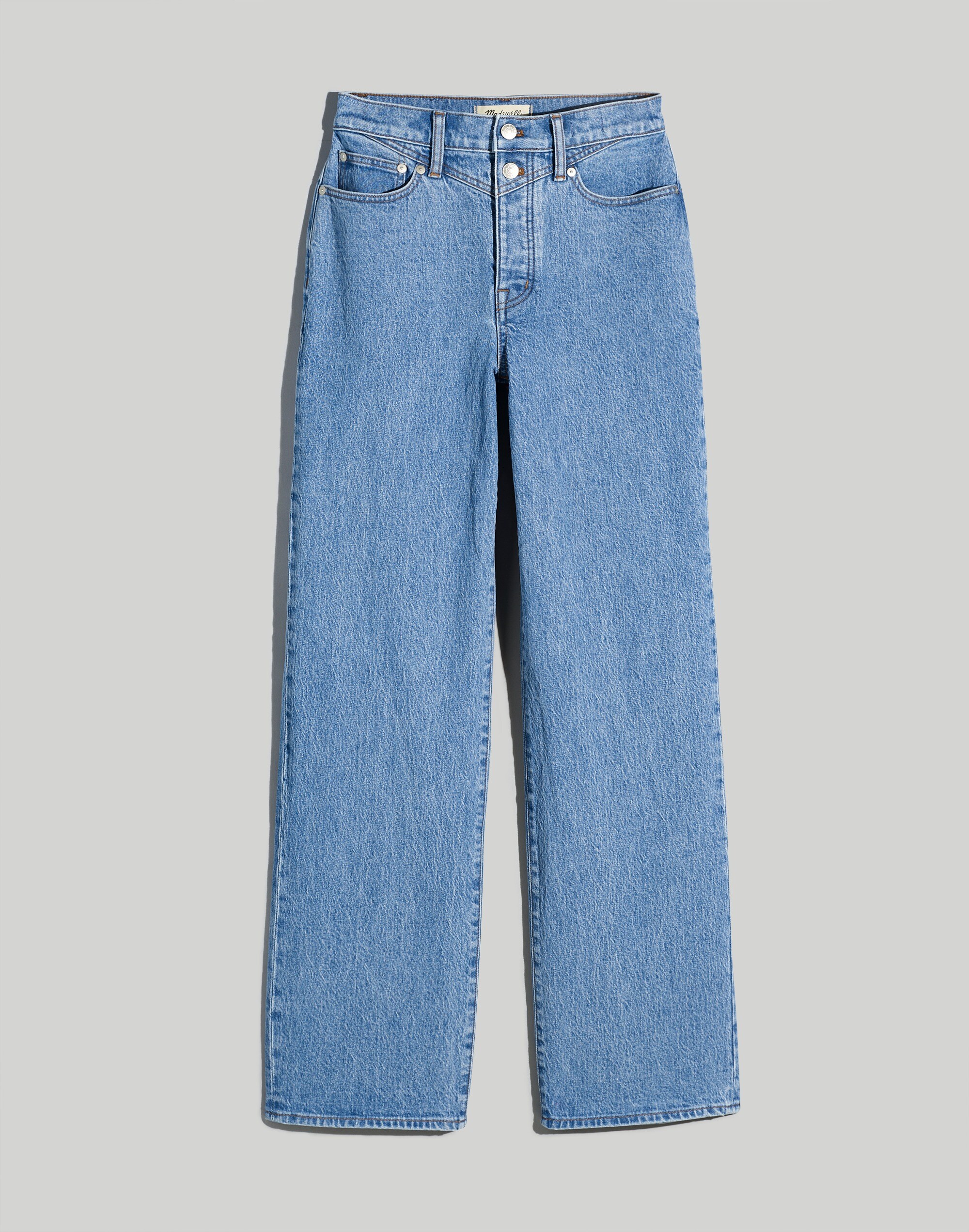 The Perfect Vintage Wide-Leg Jean in Harding Wash: Button-Fly Edition