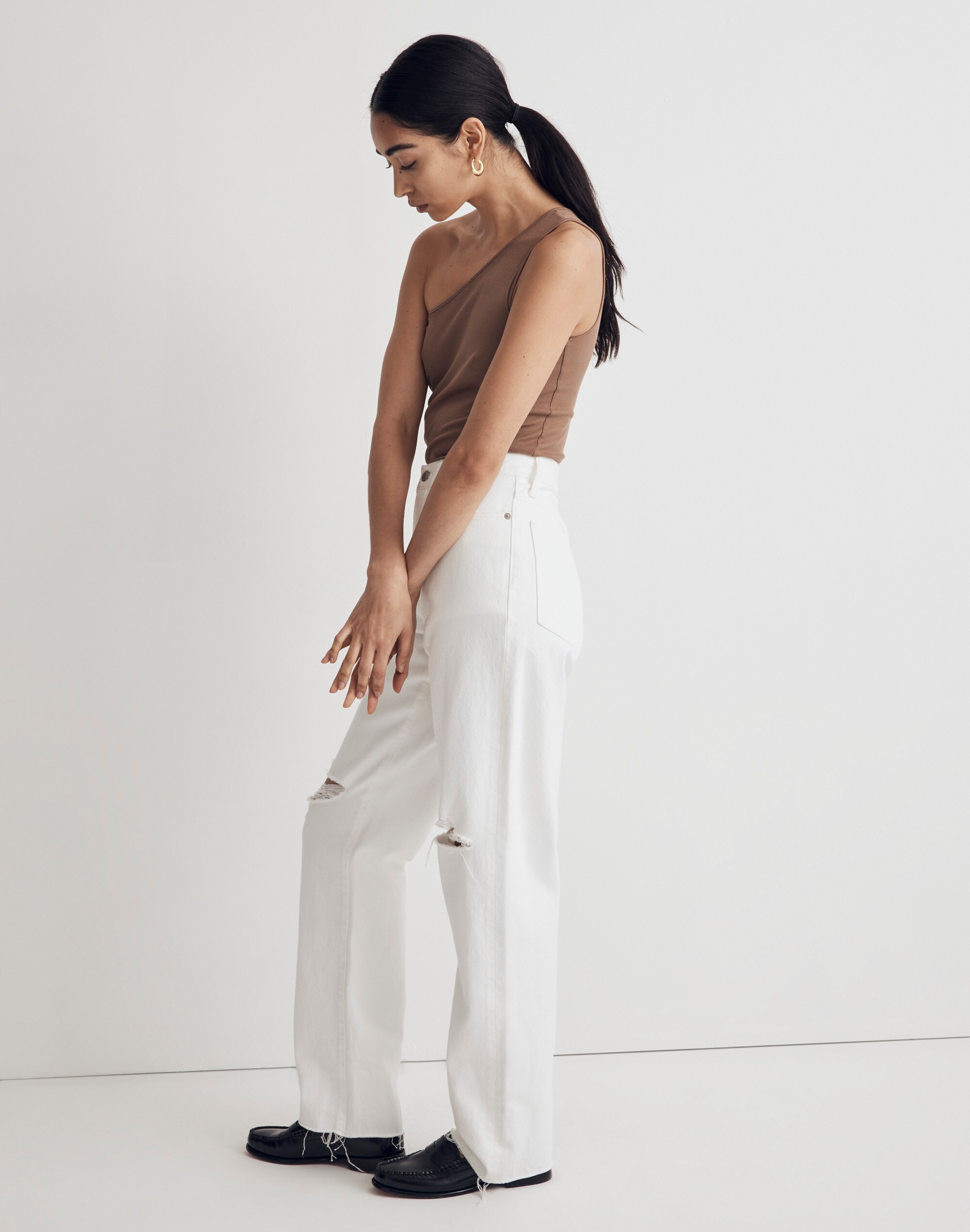 Petite Baggy Straight Jeans