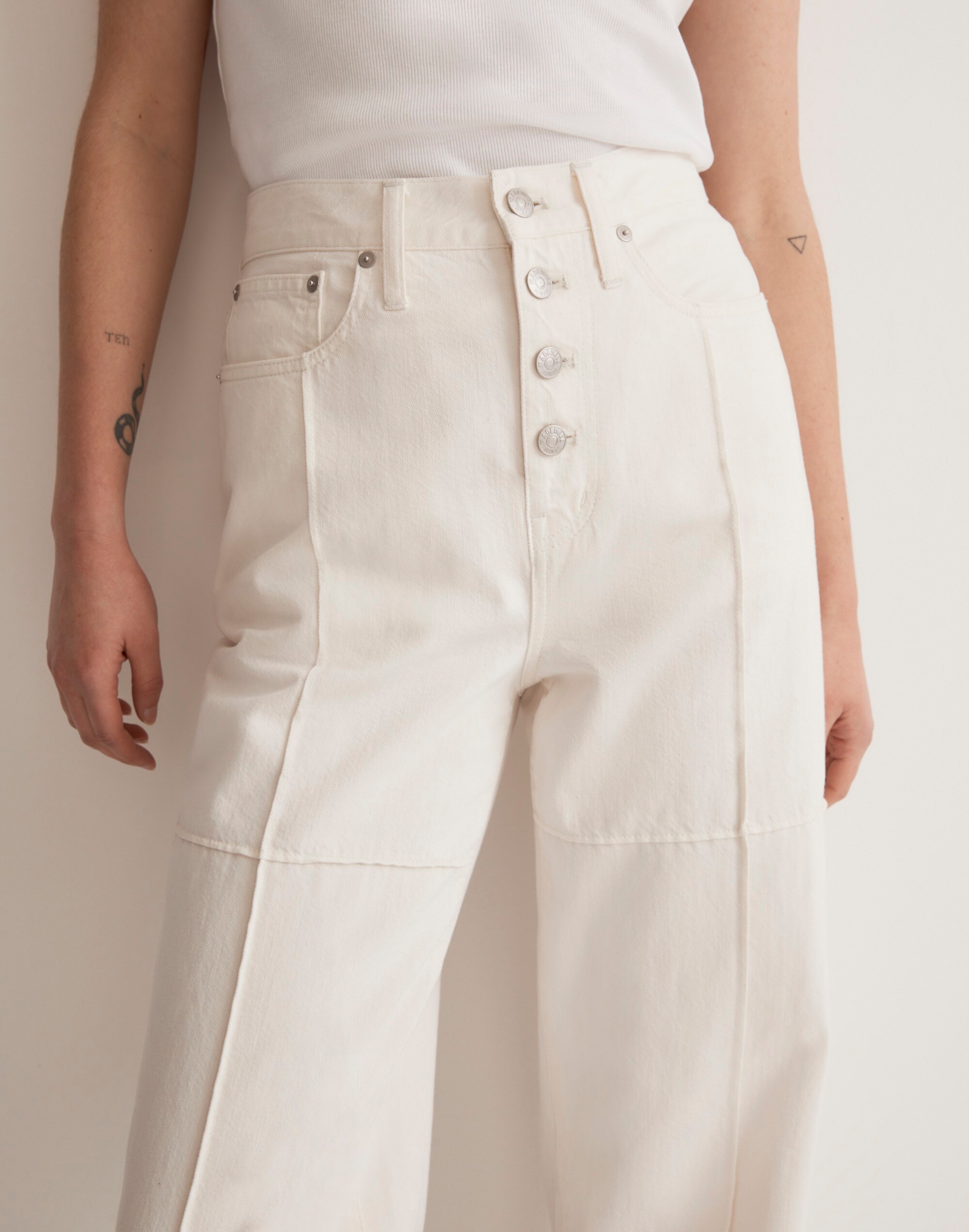 Baggy Straight Jeans in Vintage Canvas