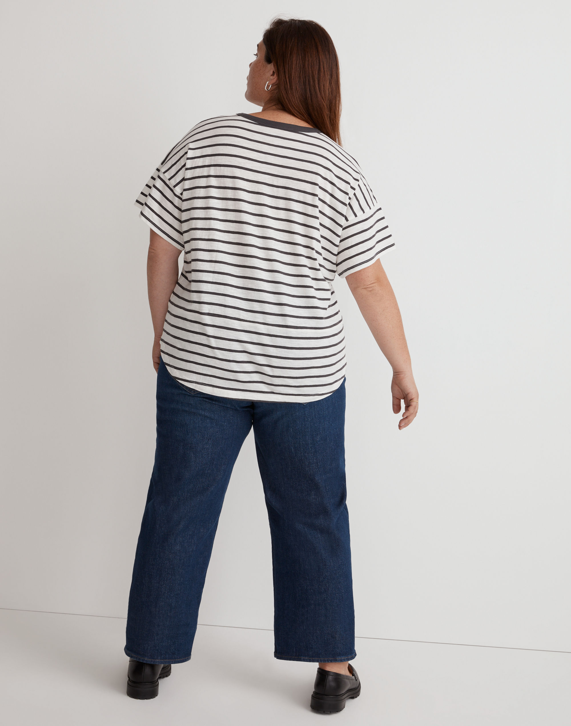 Plus Whisper Cotton Crew Neck Tee