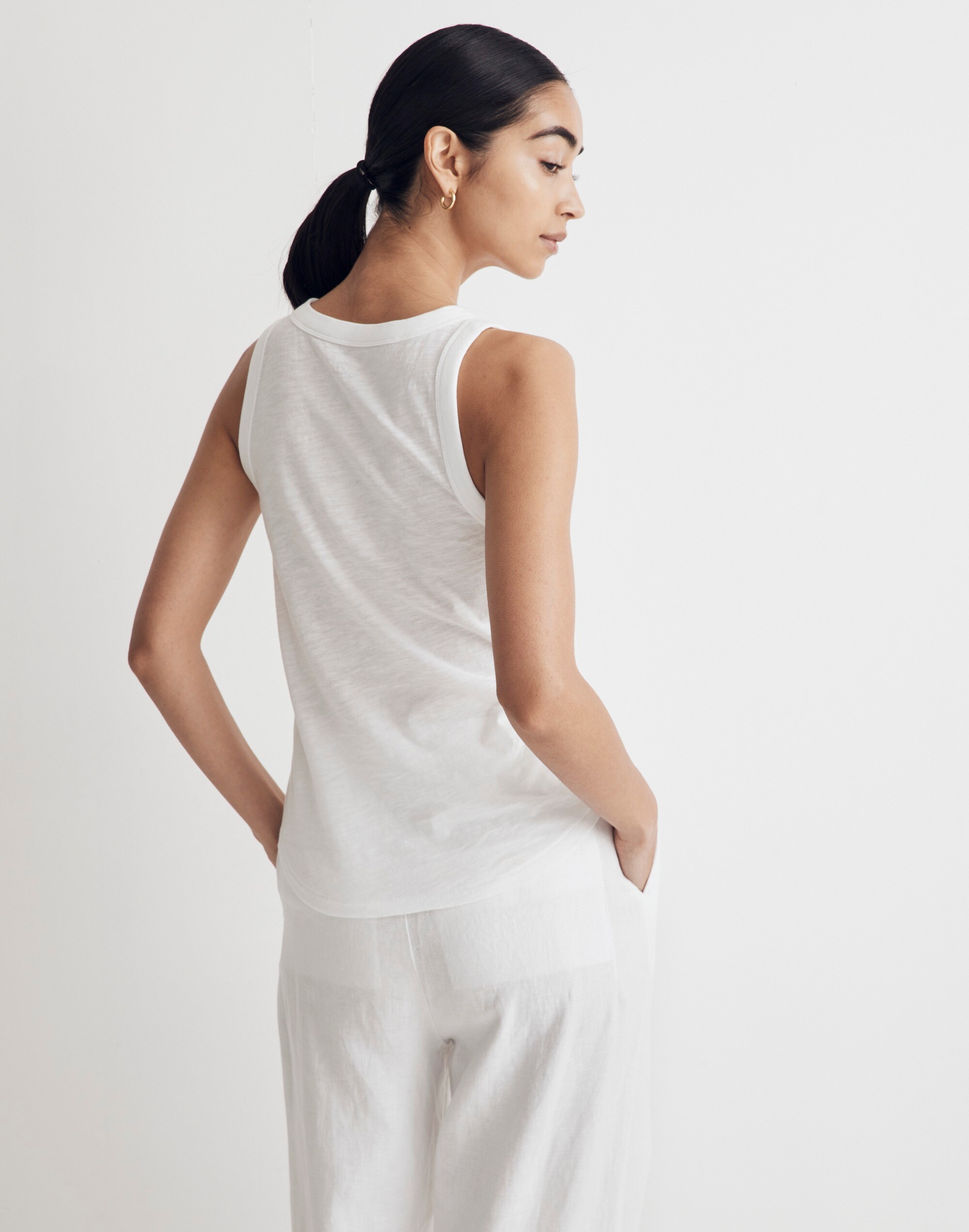 Whisper Cotton Scoopneck Tank Top