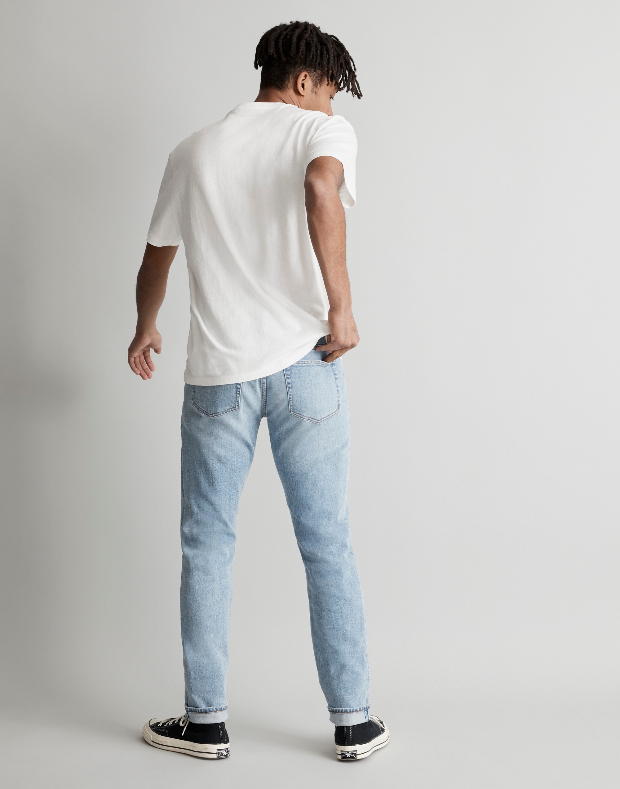 Athletic Slim Jeans in Manorford Wash: Water.org Selvedge Edition