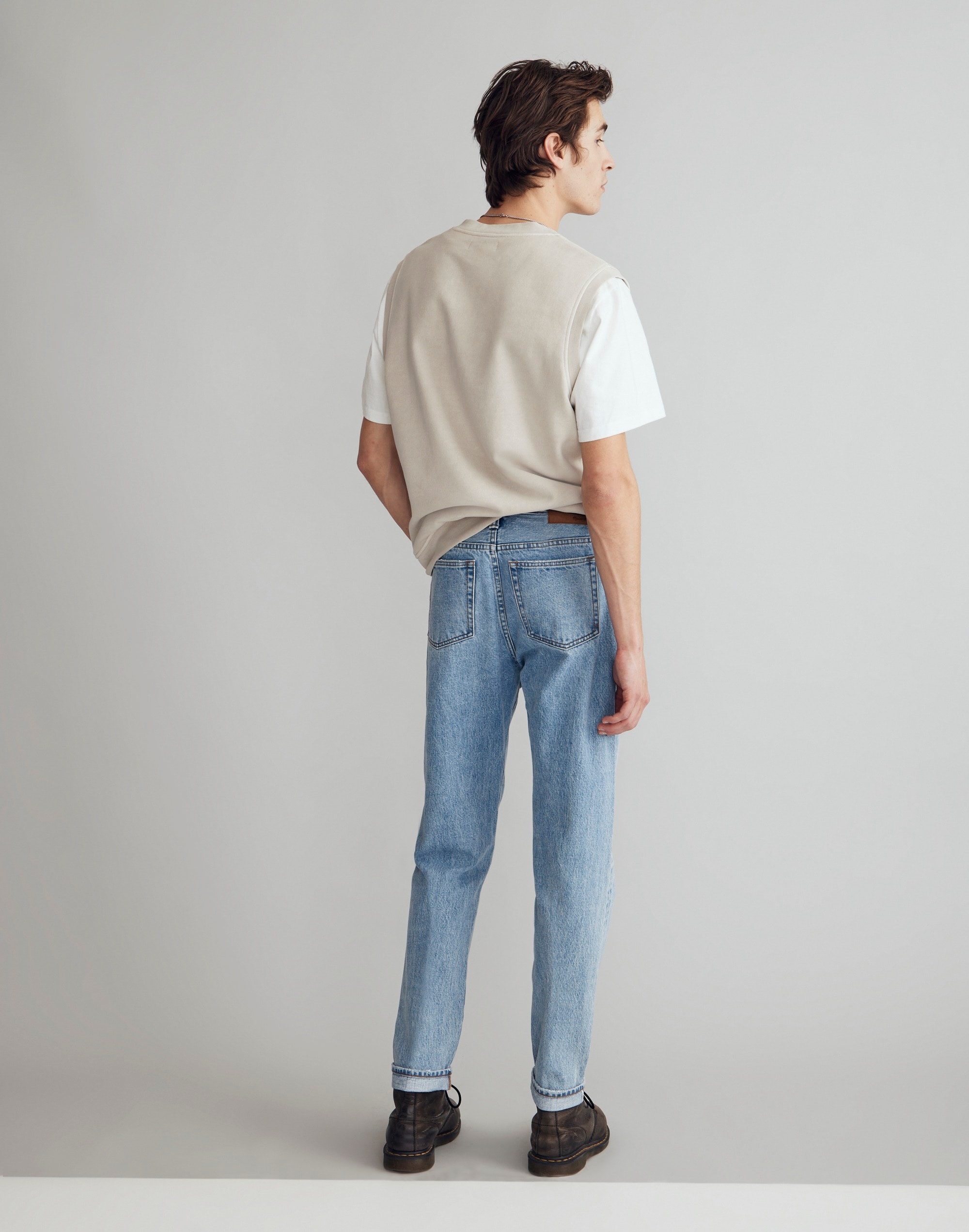Relaxed Taper Selvedge Jeans in Elmway Wash