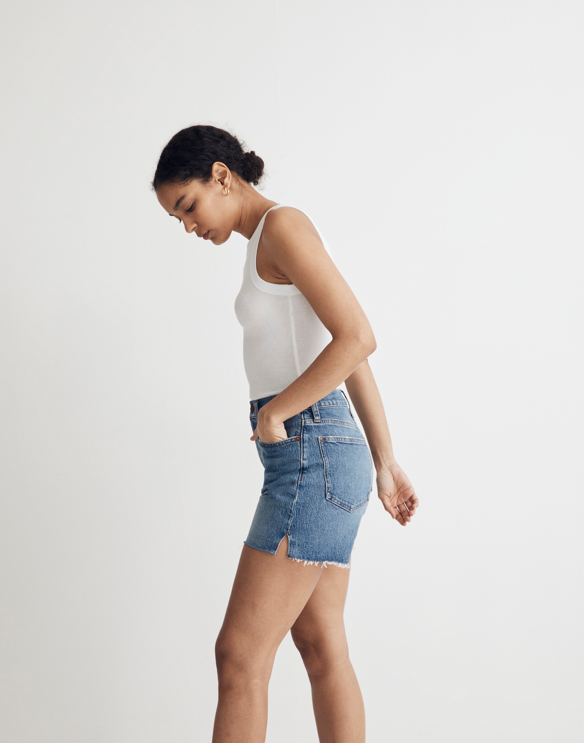 The Perfect Vintage Mid-Length Jean Short