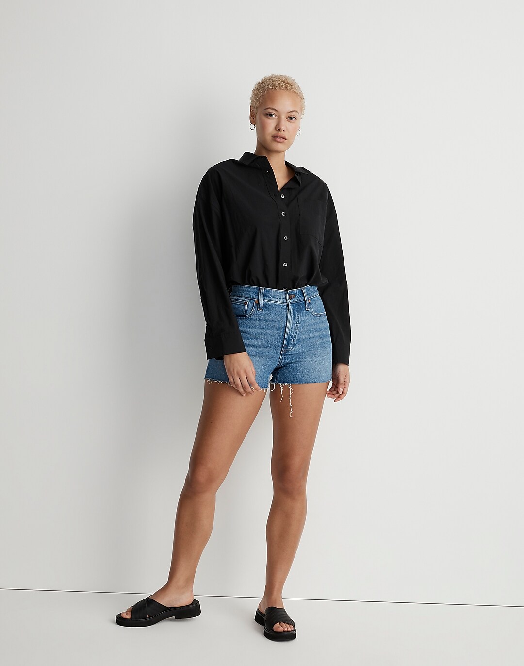 The Curvy Perfect Vintage Jean Short in Swanset Wash