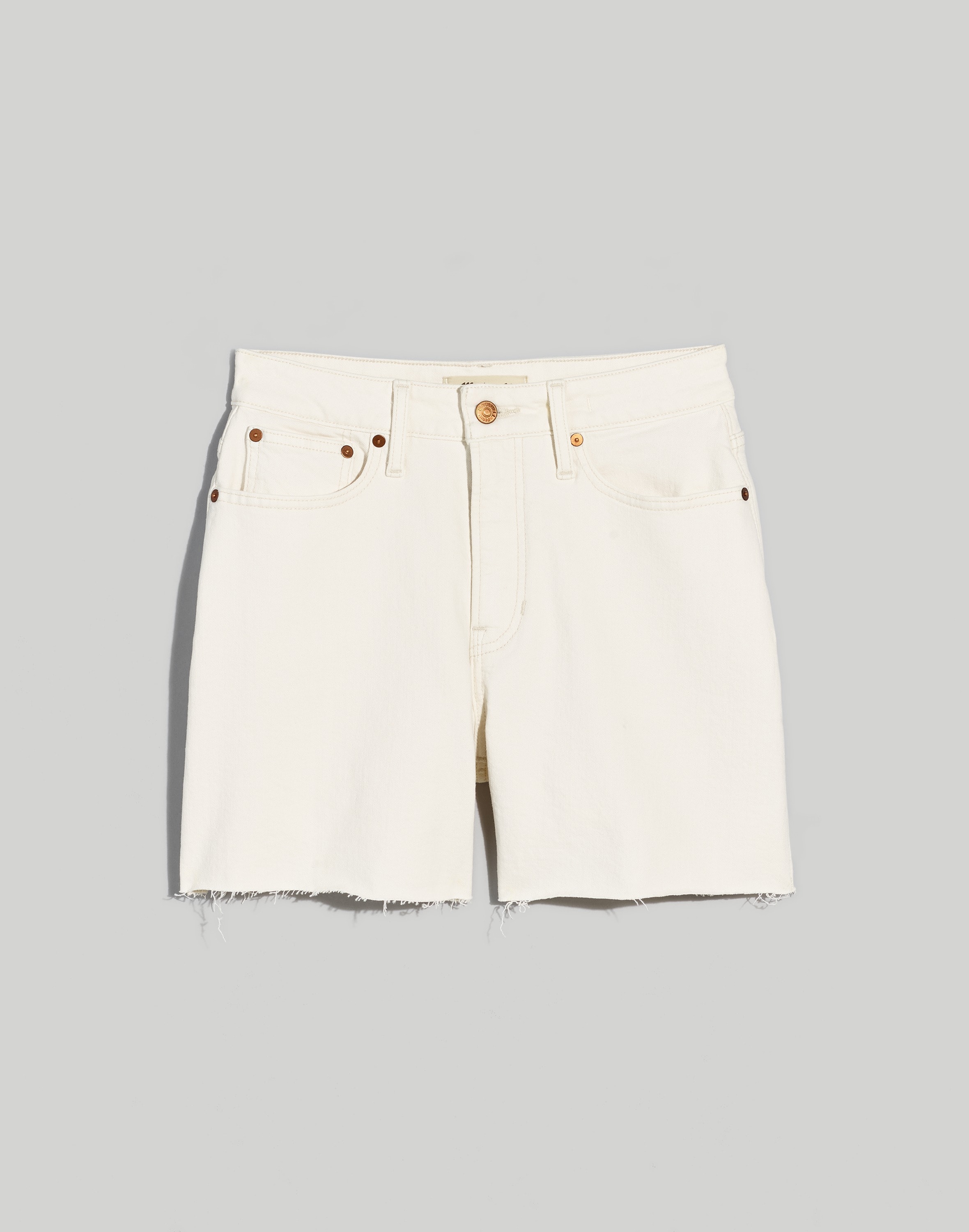 The Curvy Perfect Vintage Mid-Length Jean Short in Vintage Canvas