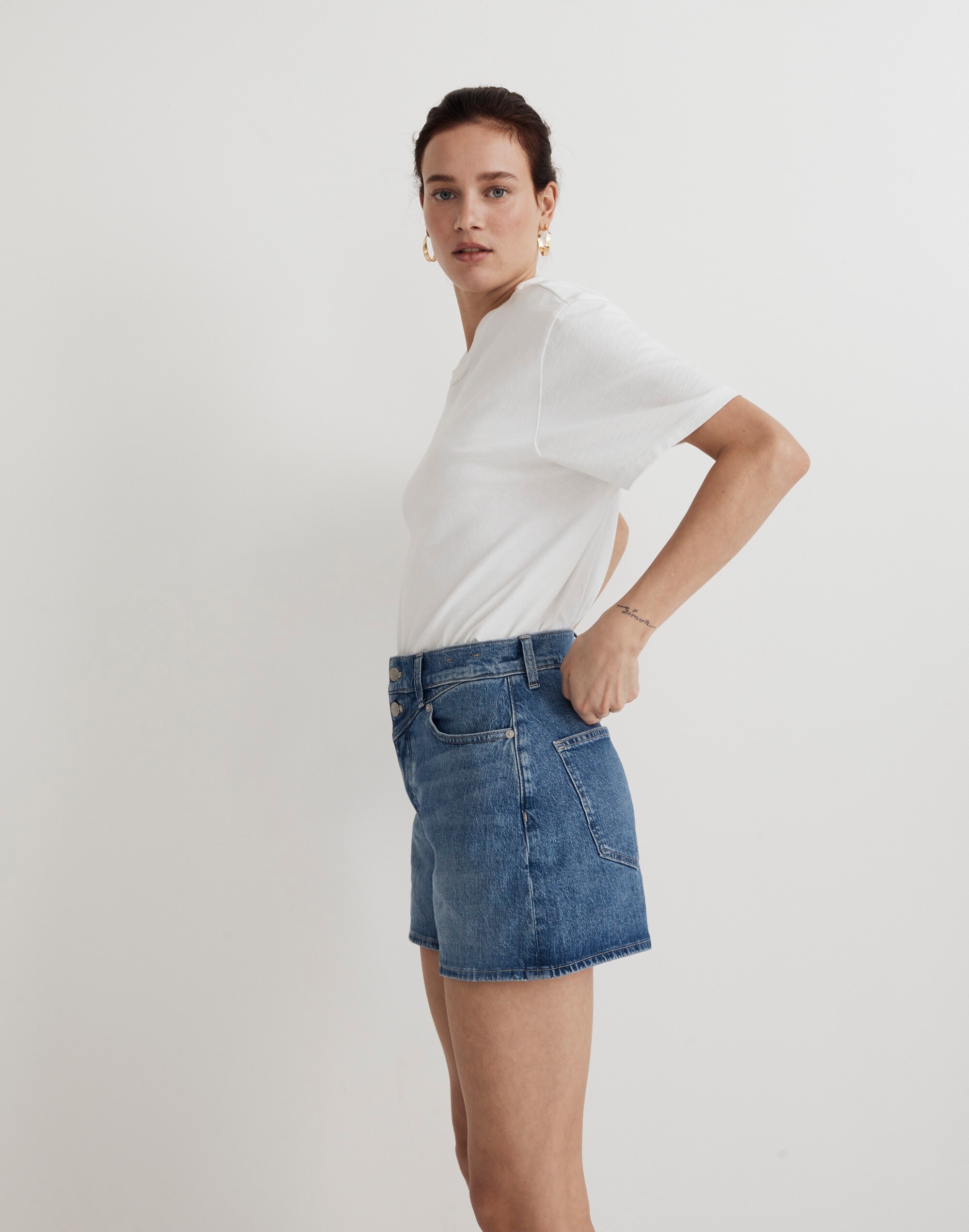 The Mid-Length Momjean Short in Juneau Wash: Yoke Edition