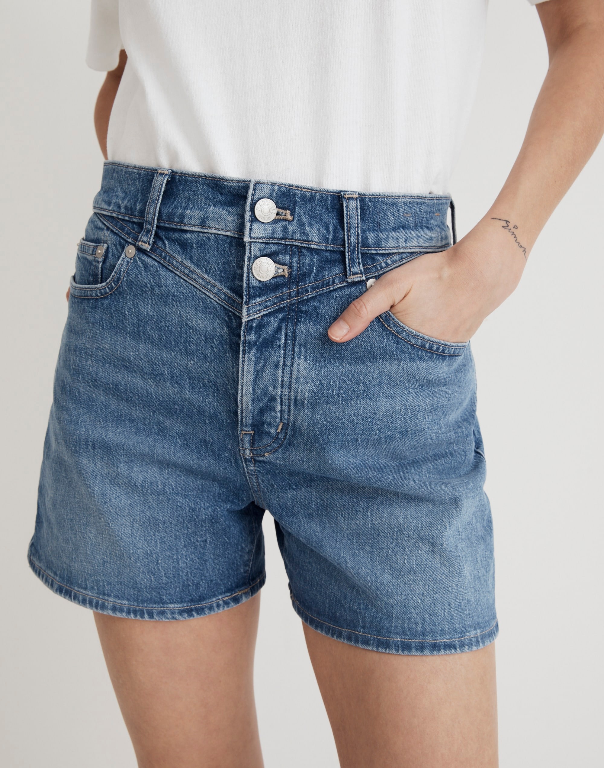 The Mid-Length Momjean Short in Juneau Wash: Yoke Edition