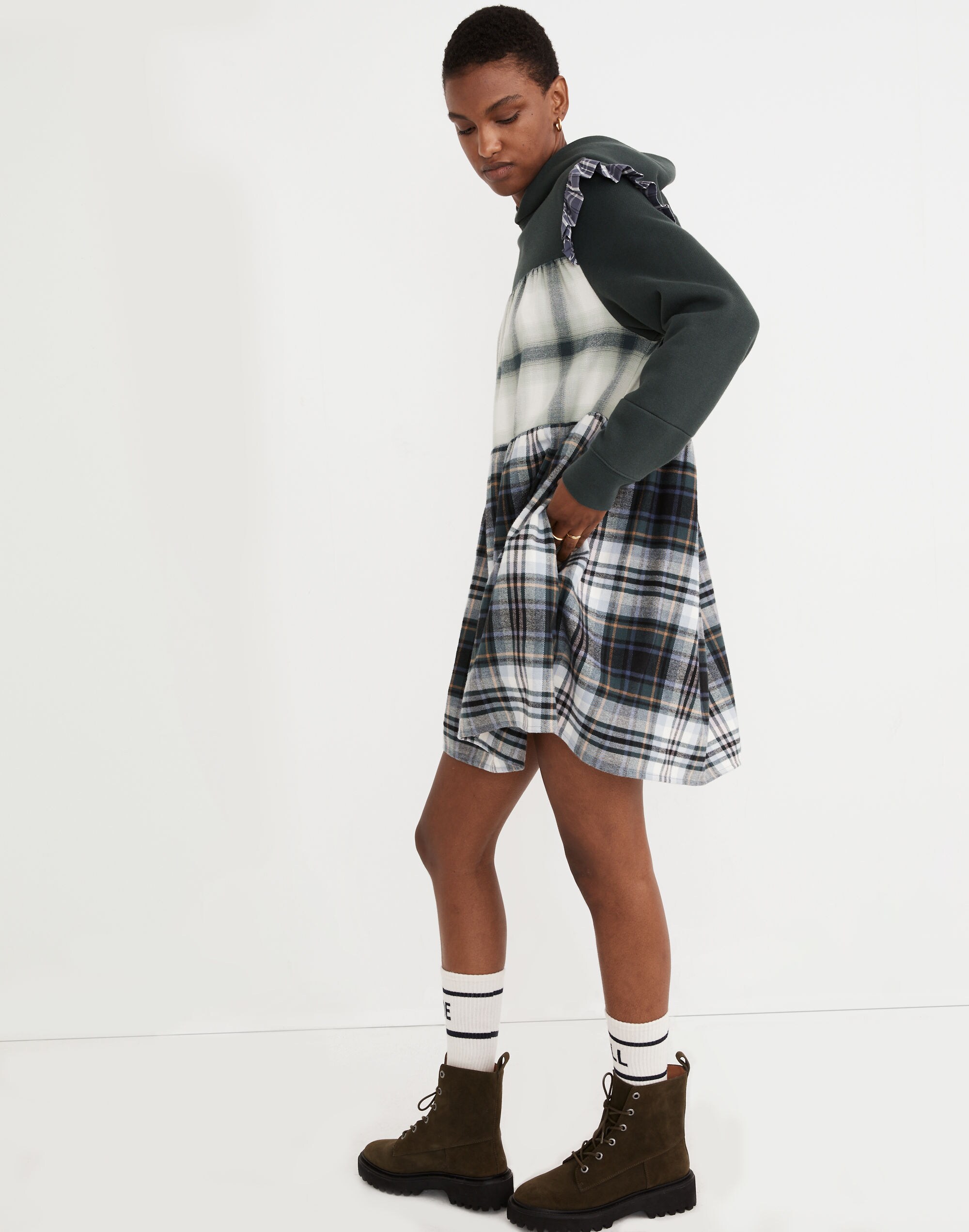 Madewell x Rentrayage Upcycled Hoodie Dress