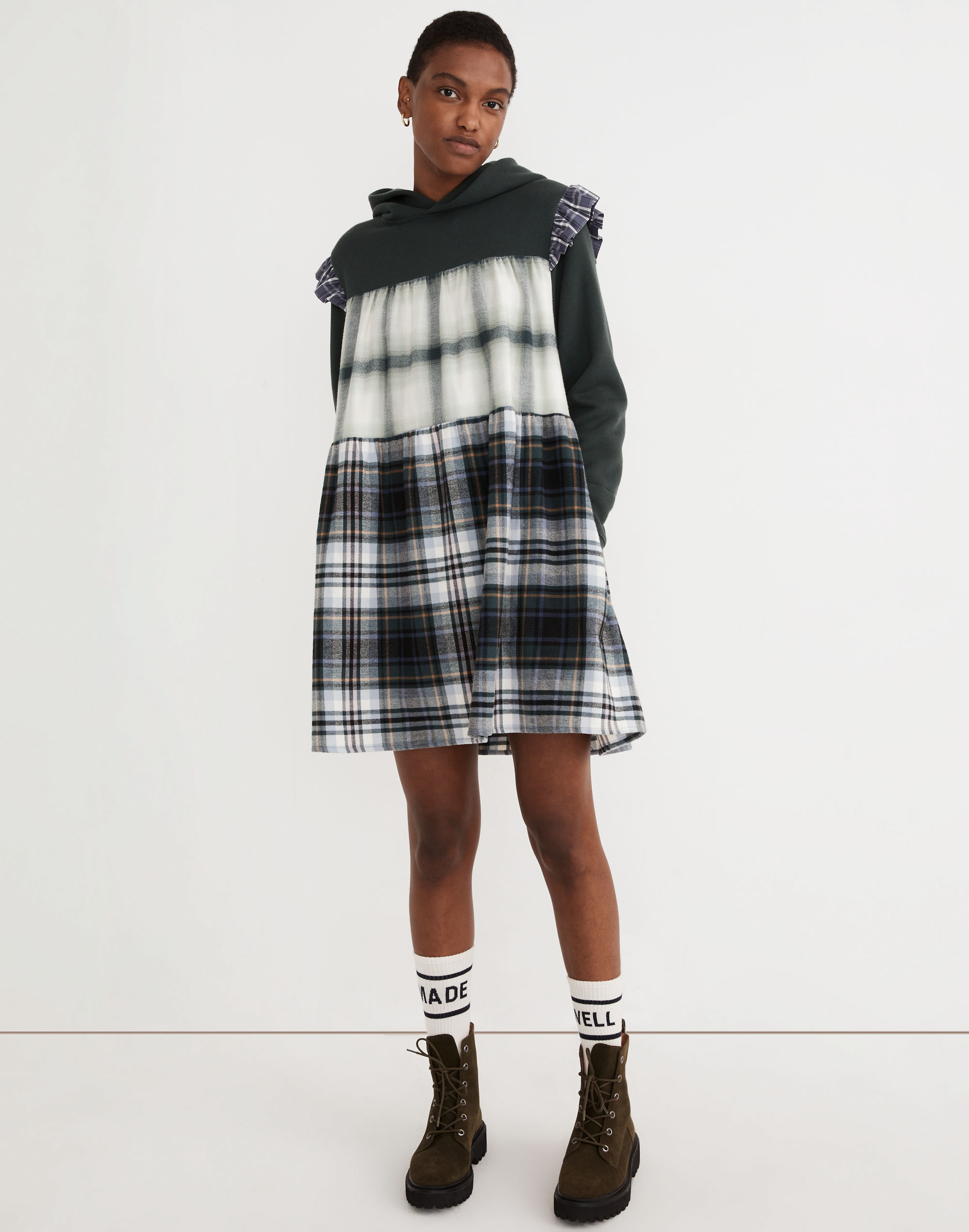 Madewell x Rentrayage Upcycled Hoodie Dress