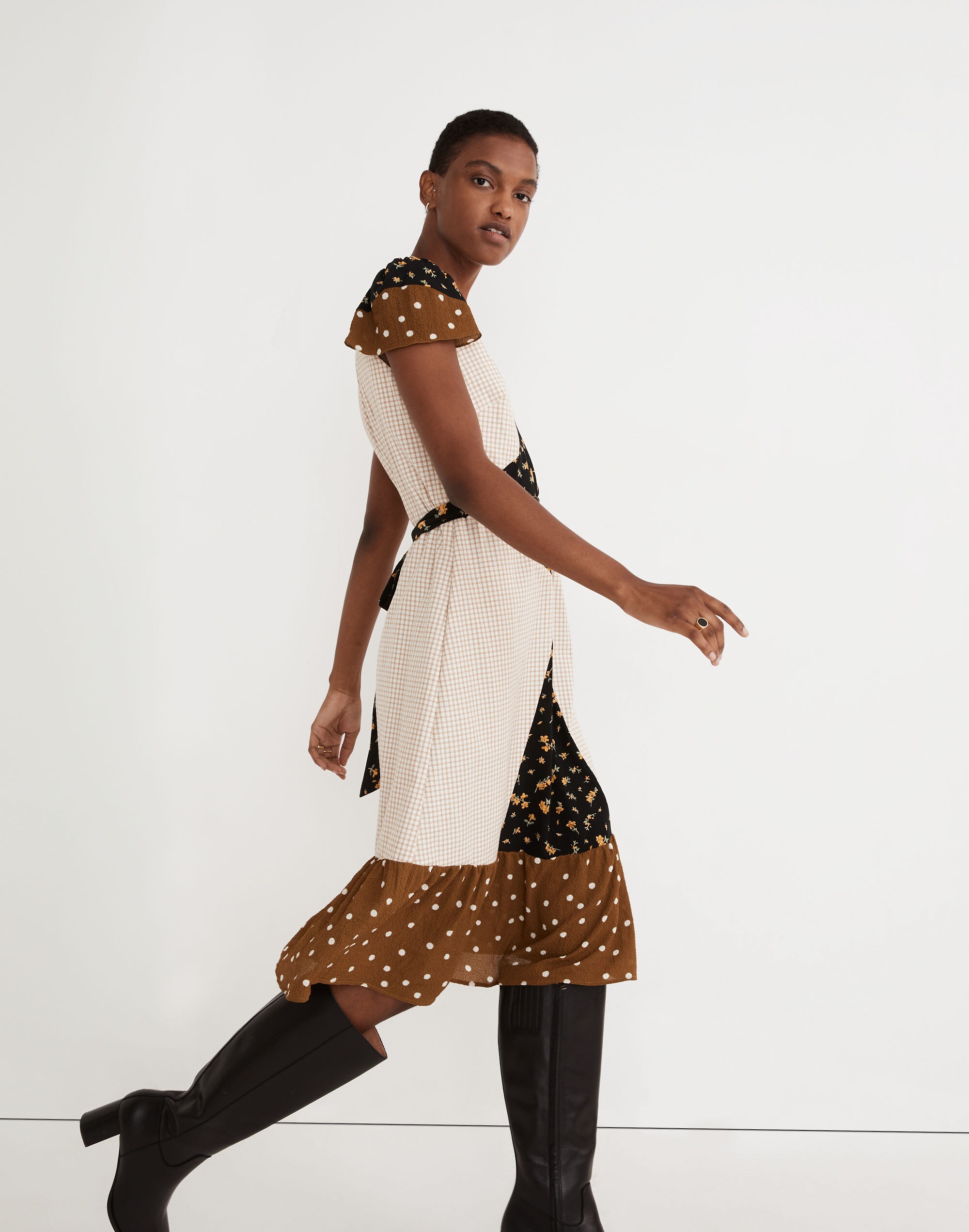 Madewell x Rentrayage Upcycled Patchwork Maxi Dress