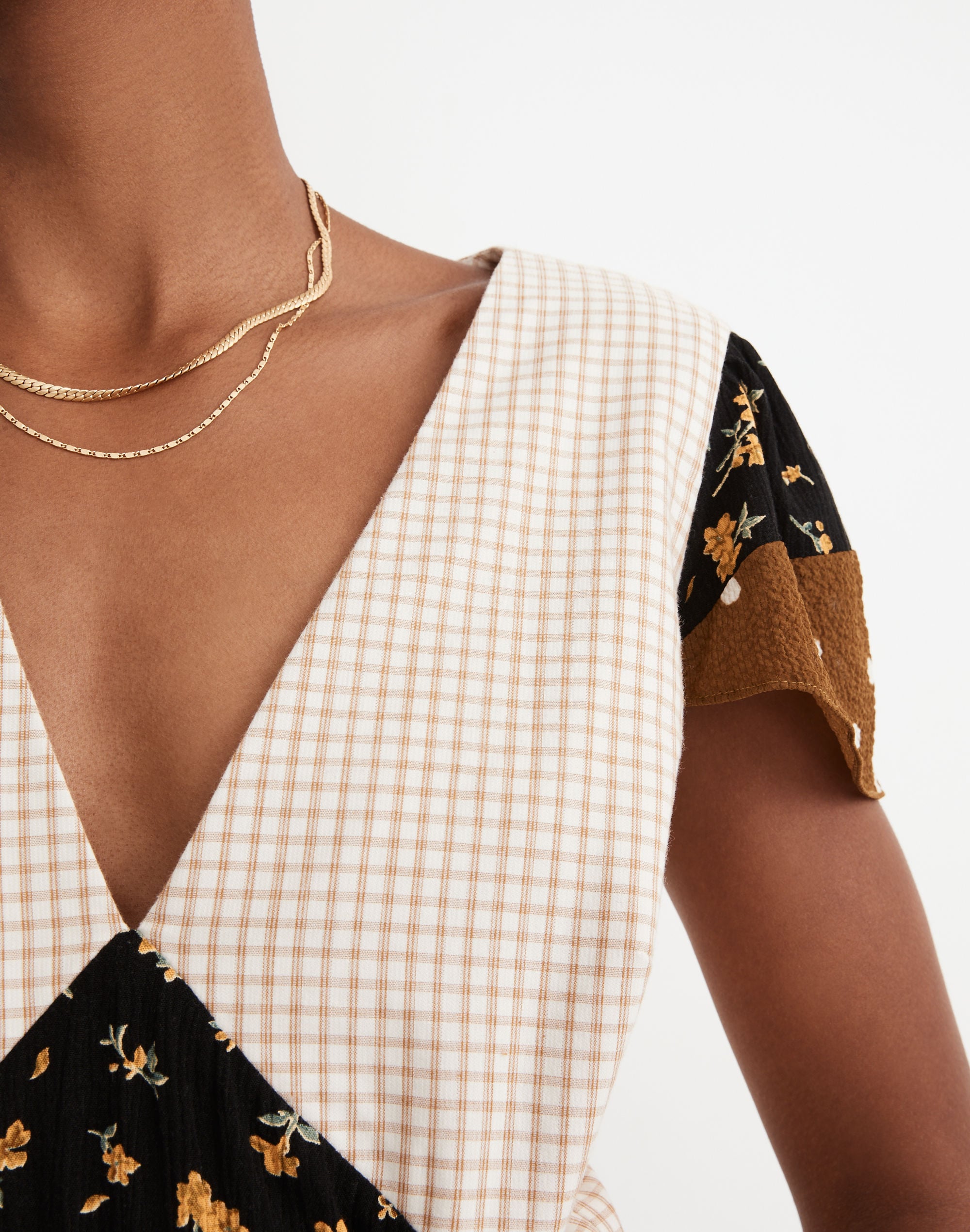 Madewell x Rentrayage Upcycled Patchwork Maxi Dress