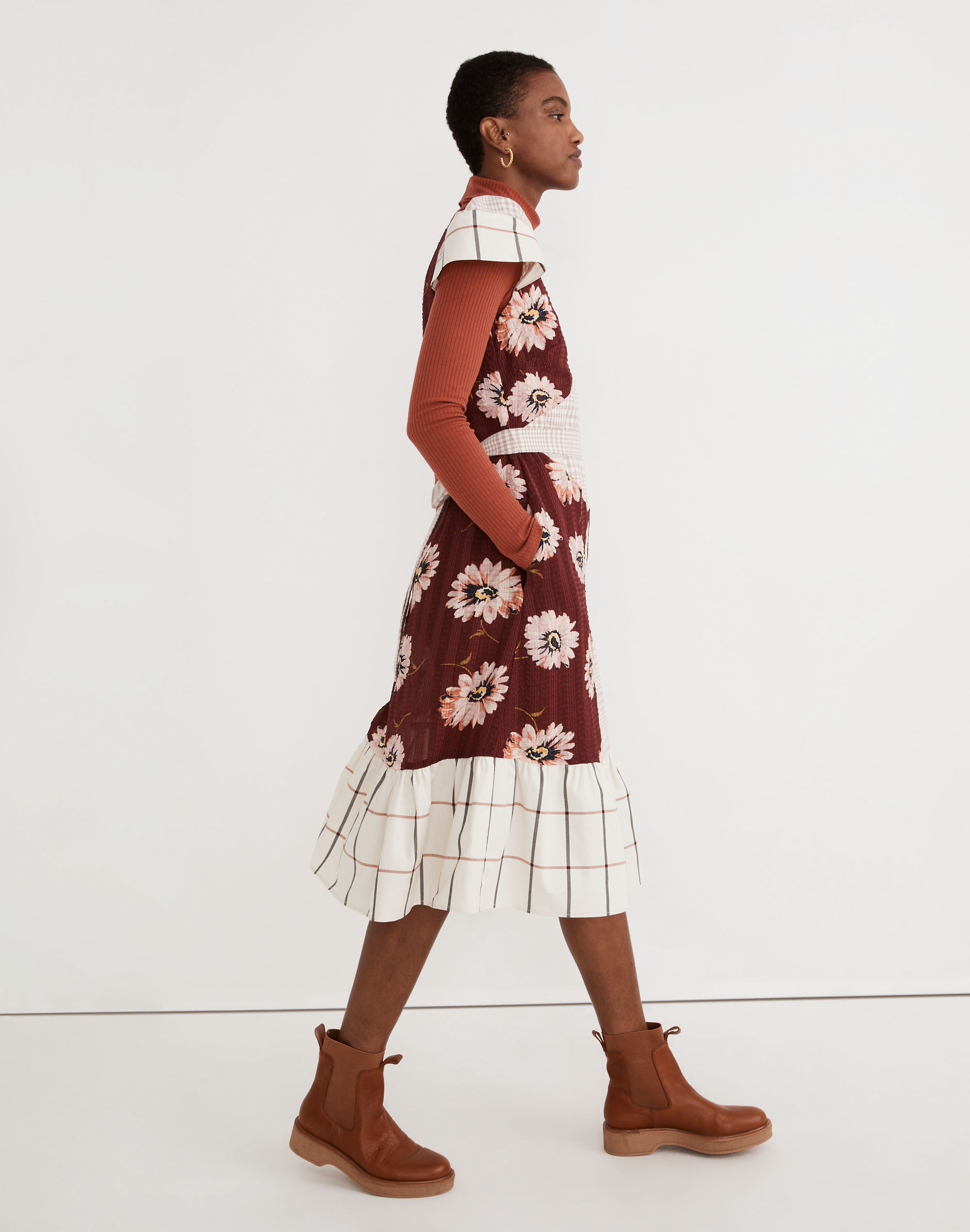 Madewell x Rentrayage Upcycled Patchwork Maxi Dress