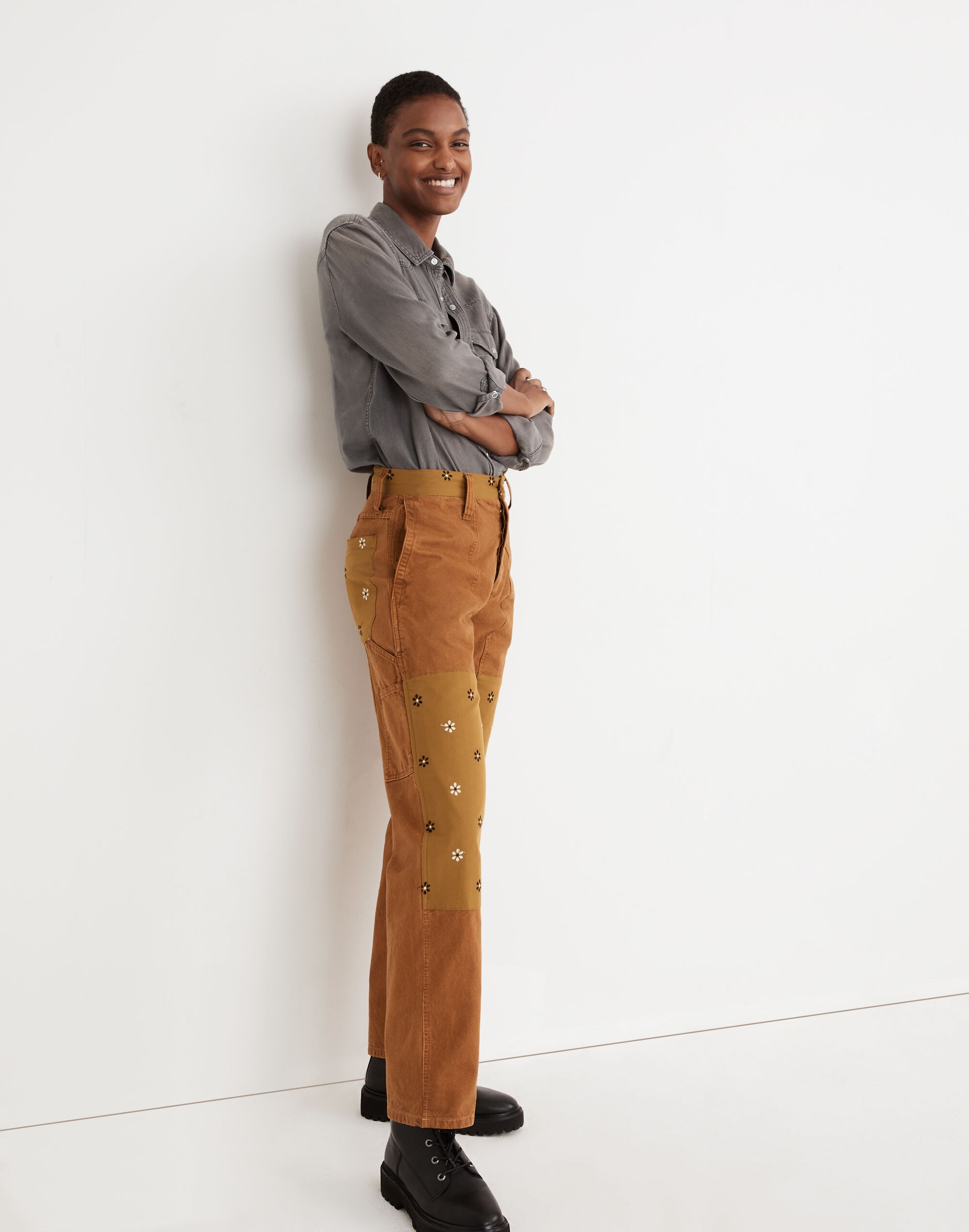 Madewell x Rentrayage Upcycled Patchwork Utility Pants