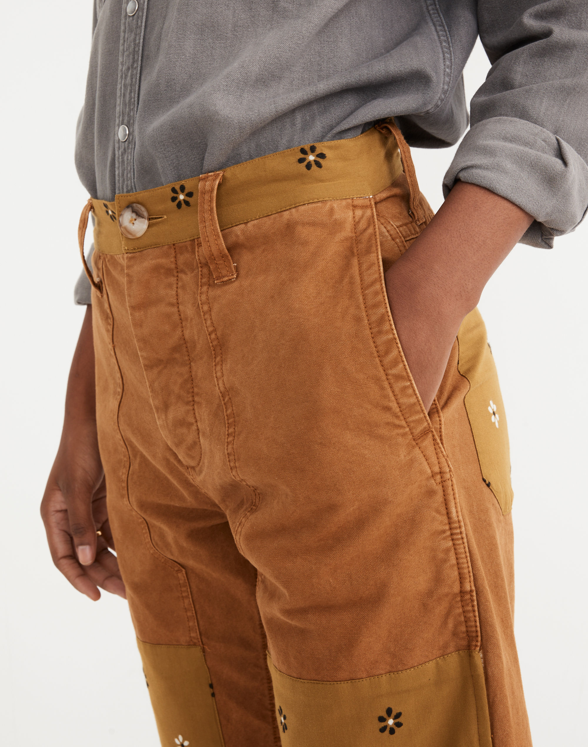 Madewell x Rentrayage Upcycled Patchwork Utility Pants