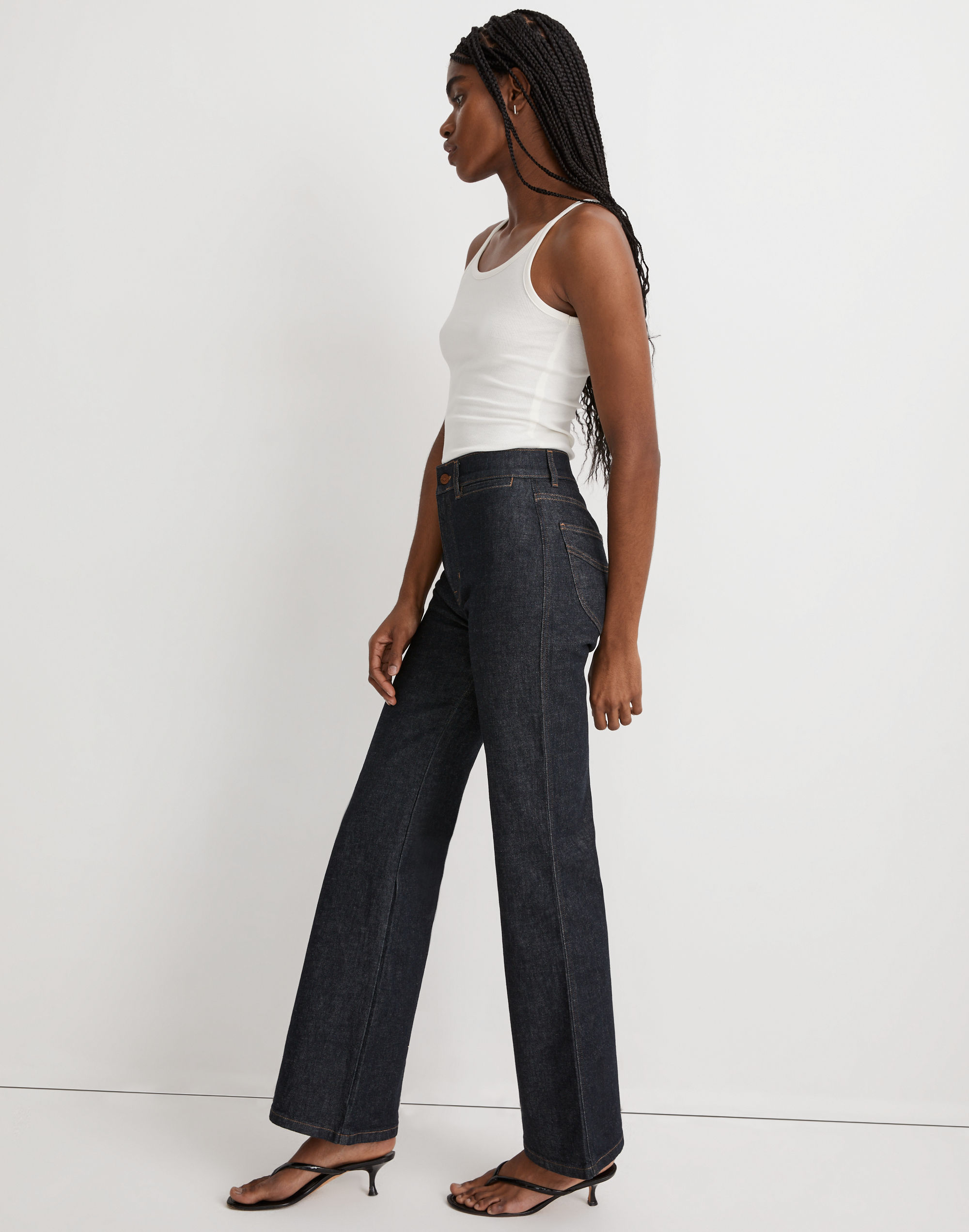 11" High-Rise Flare Jeans in Durland Wash