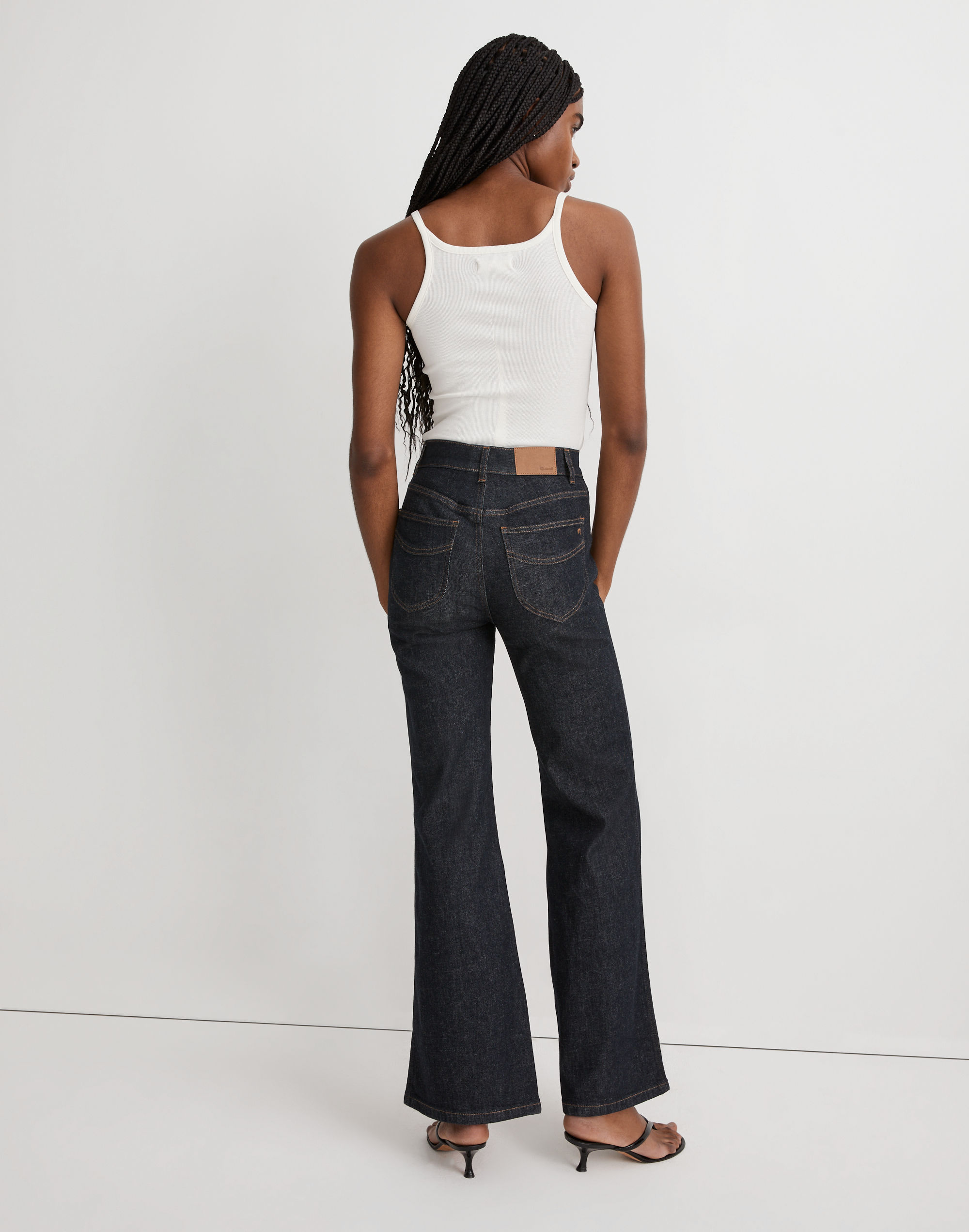 11" High-Rise Flare Jeans in Durland Wash