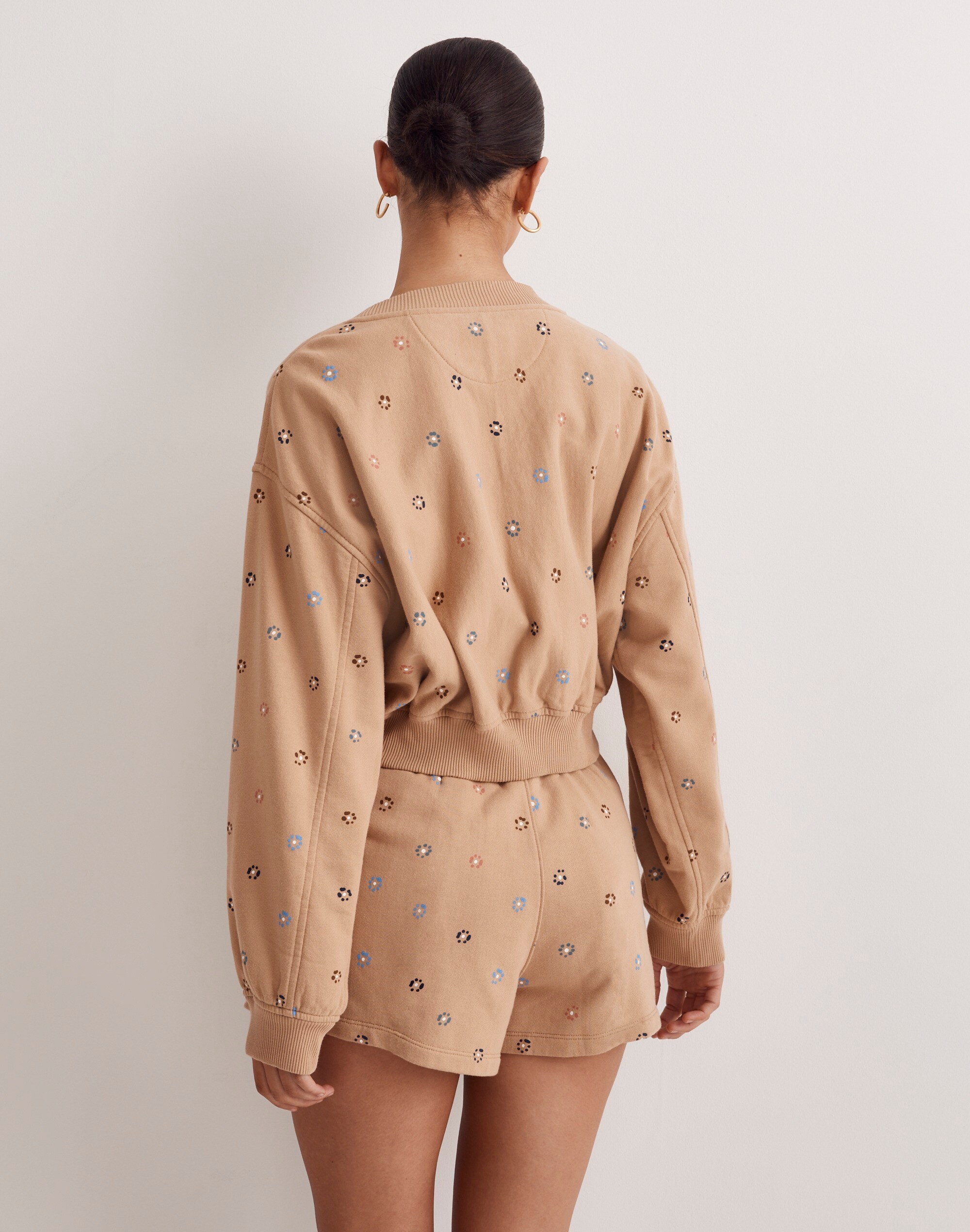 Terry Sweatshirt in Dot Daisy