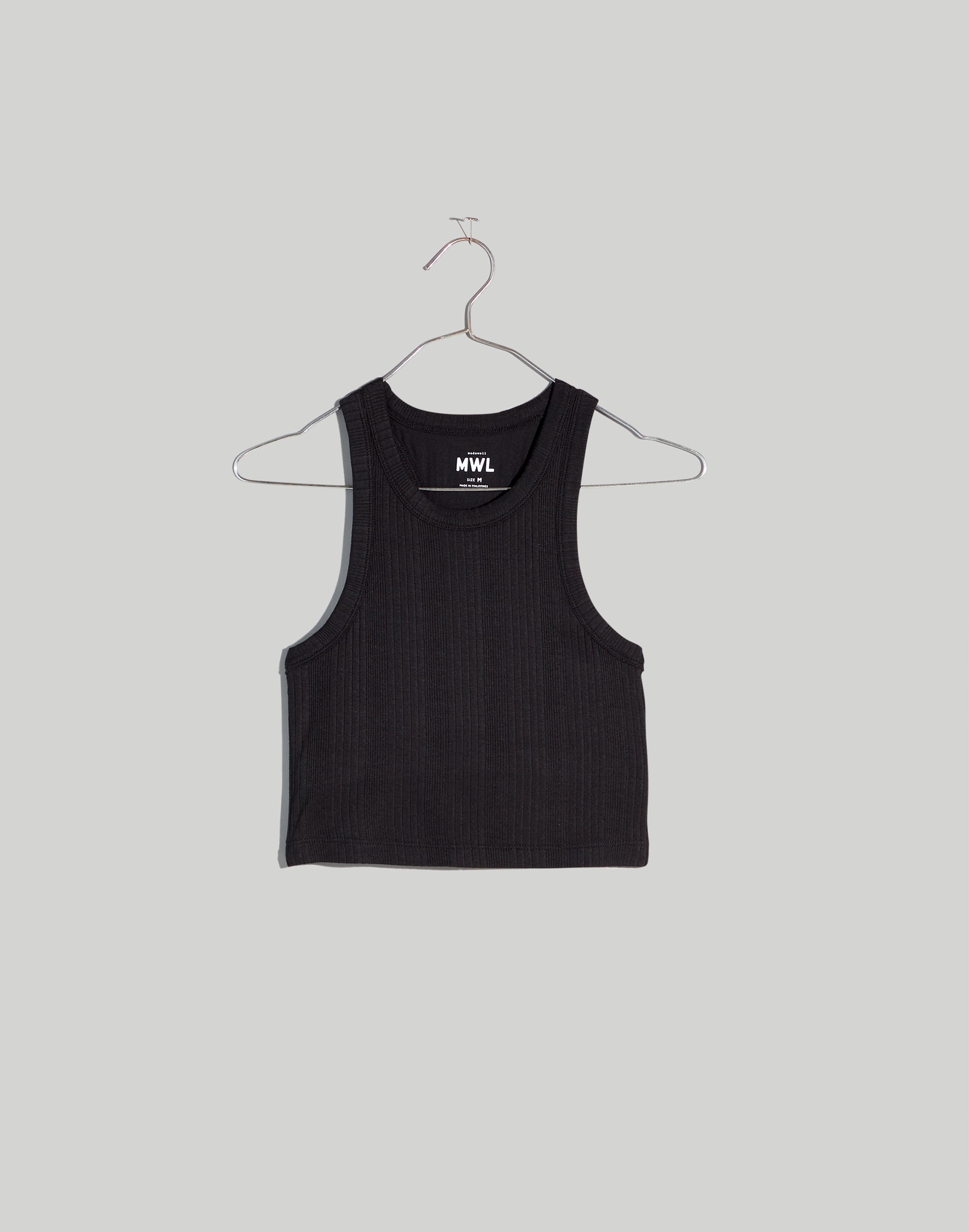 Variegated Rib Crop Tank