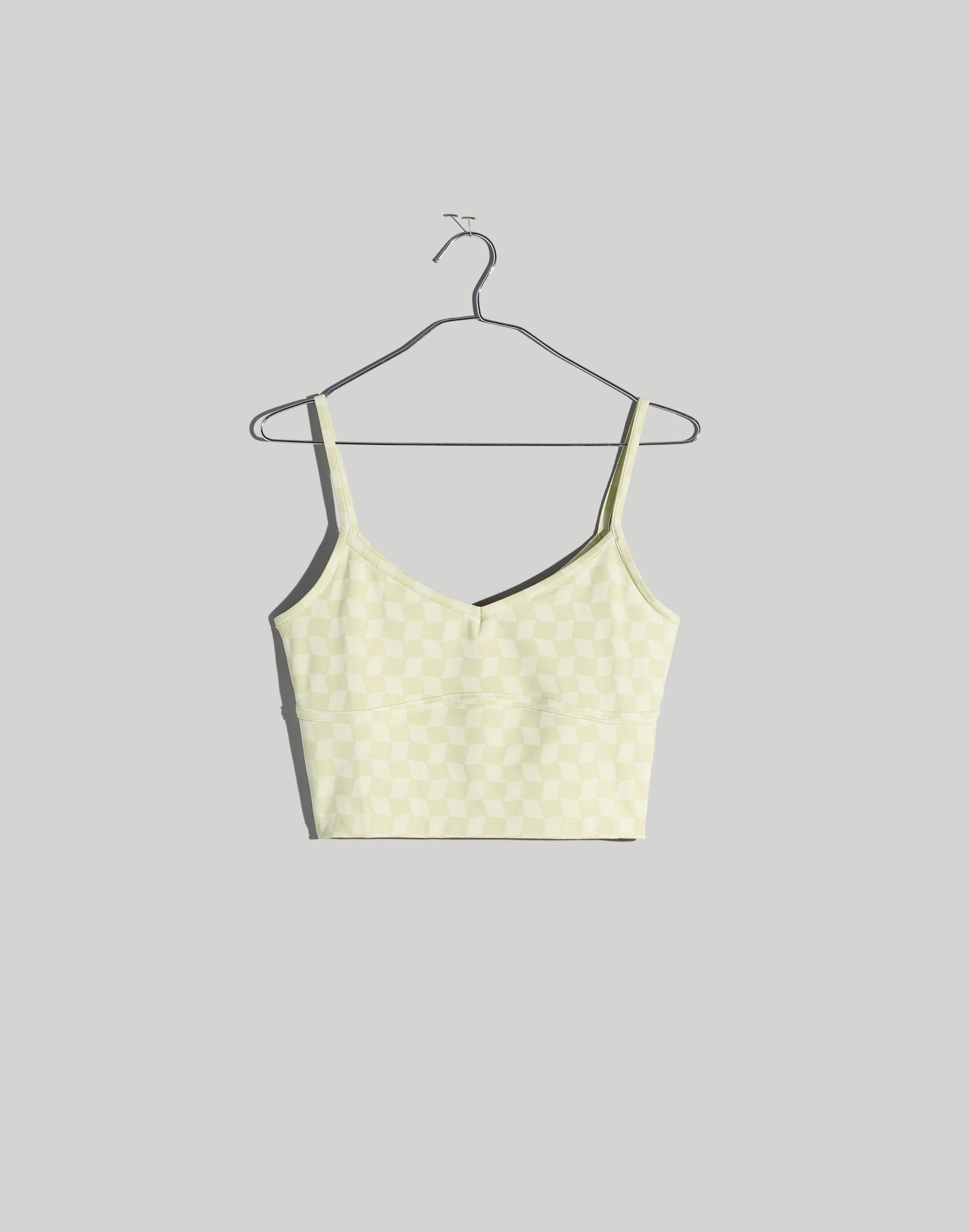 Flex Longline Bra in Checkerboard