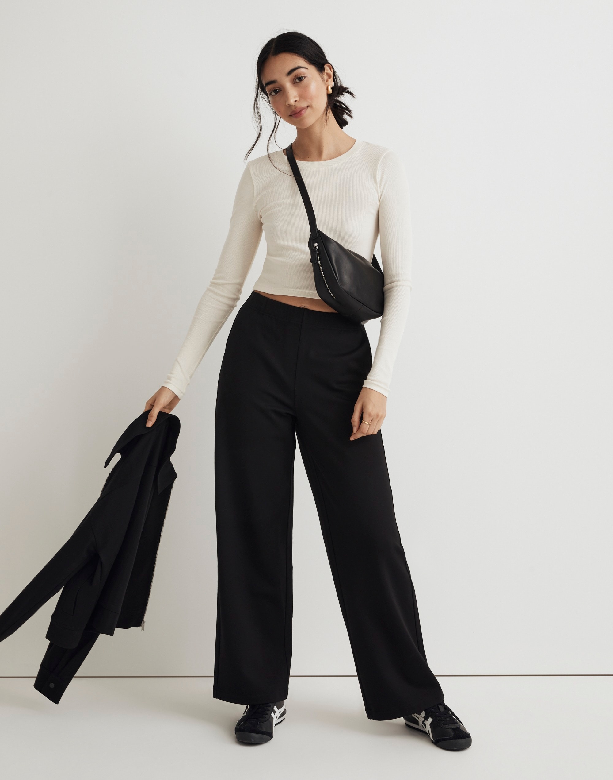 Ponte Wide-Leg Pants