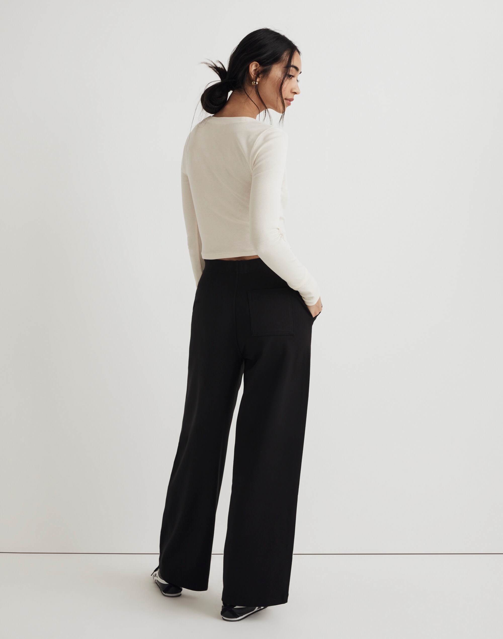 Ponte Wide-Leg Pants