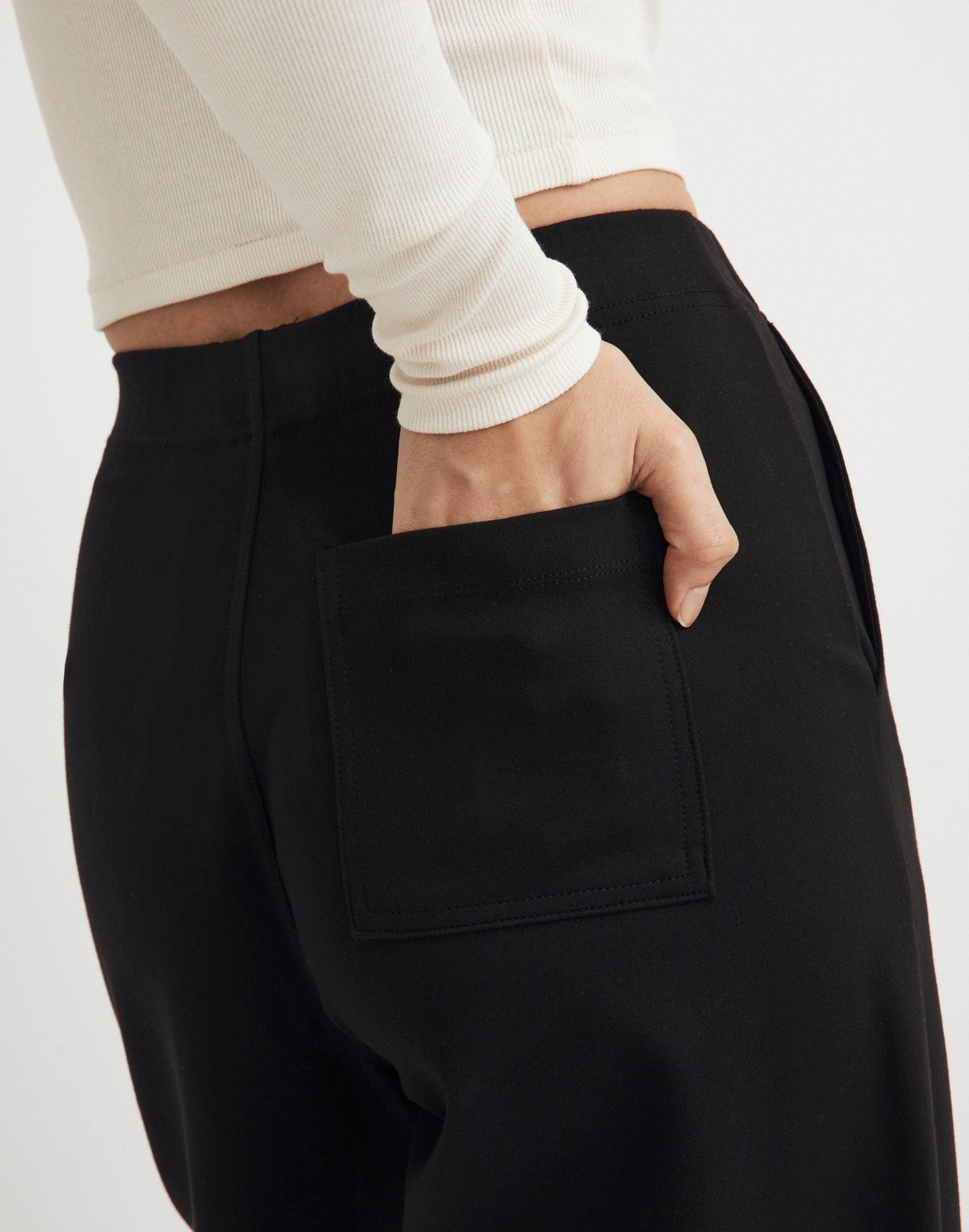 Ponte Wide-Leg Pants
