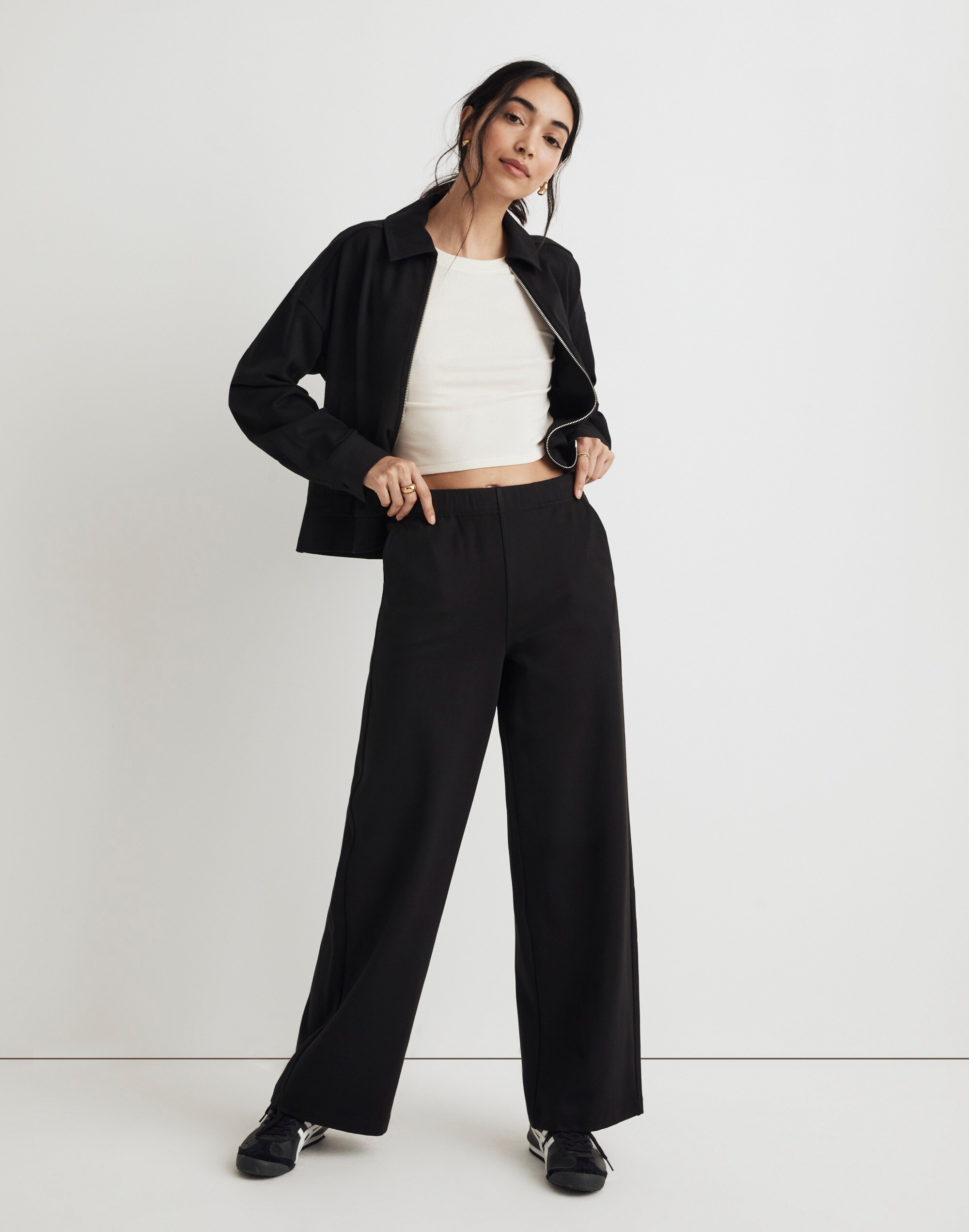 Ponte Wide-Leg Pants