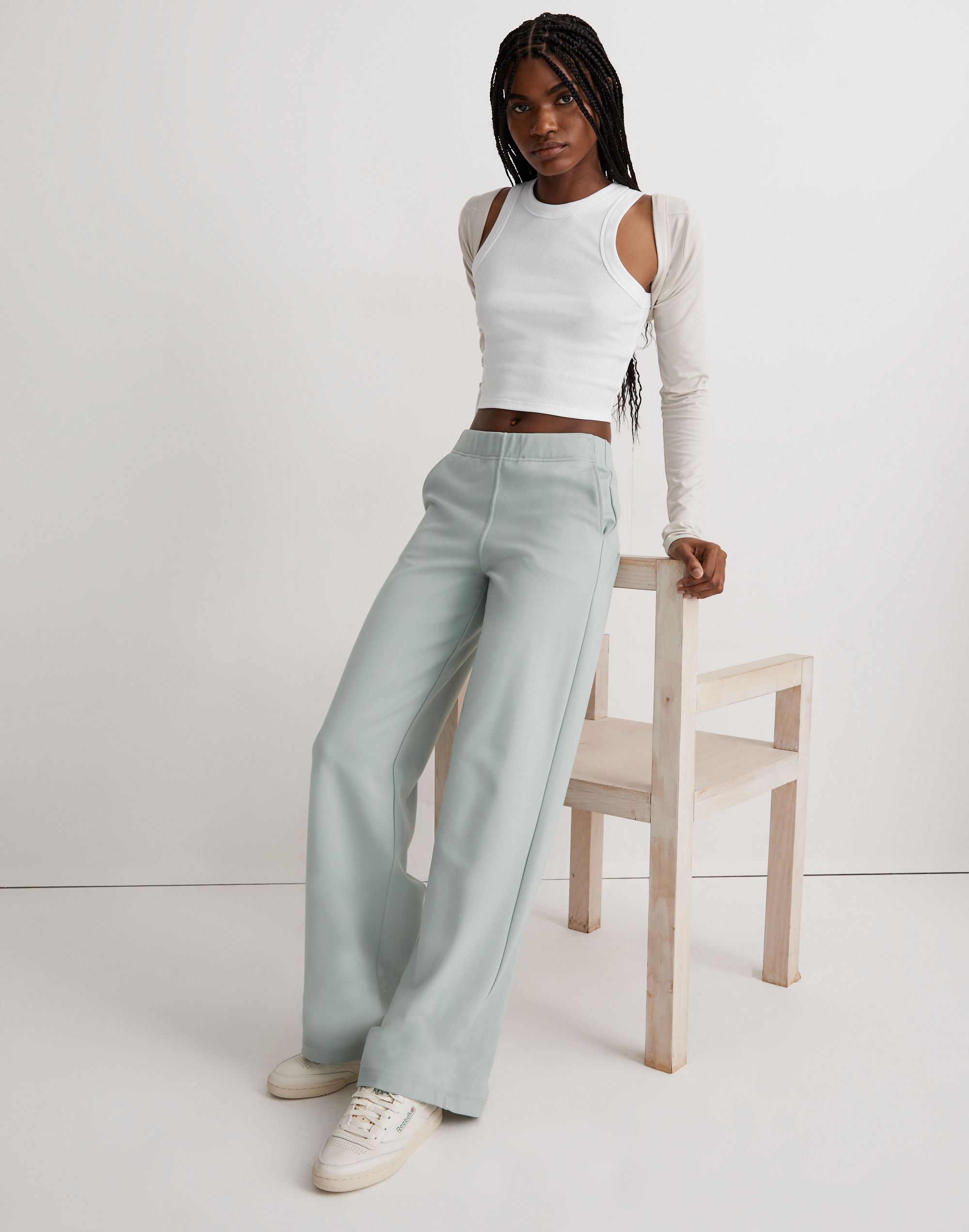 Ponte Wide-Leg Pants