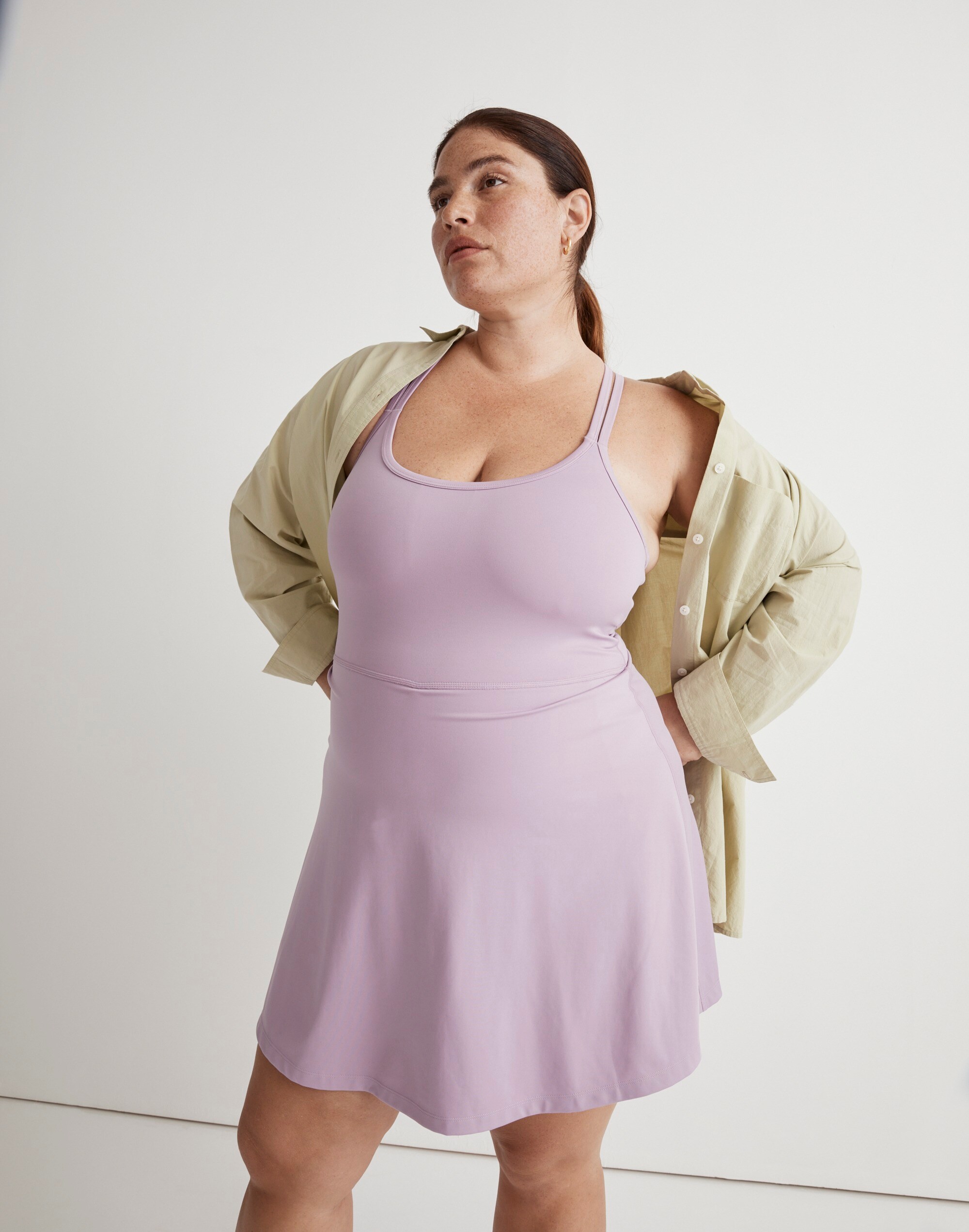 Plus Flex Cutout Fitness Dress