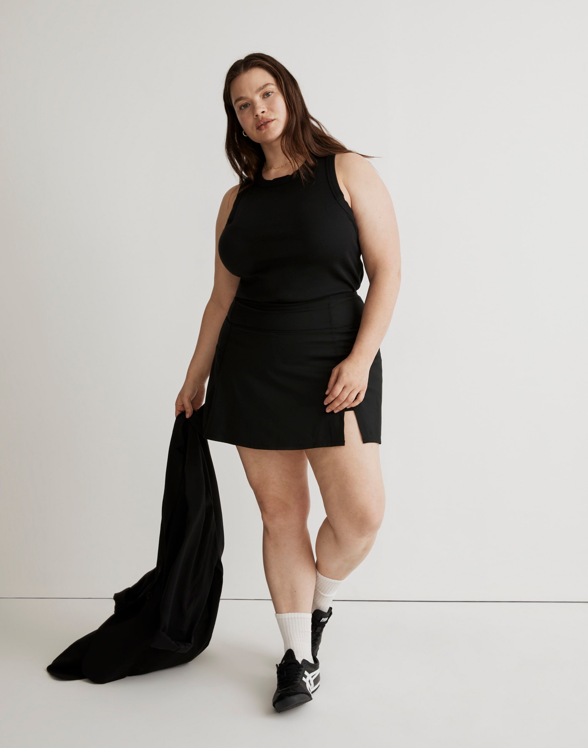 Plus Flex Side Slit Skirt