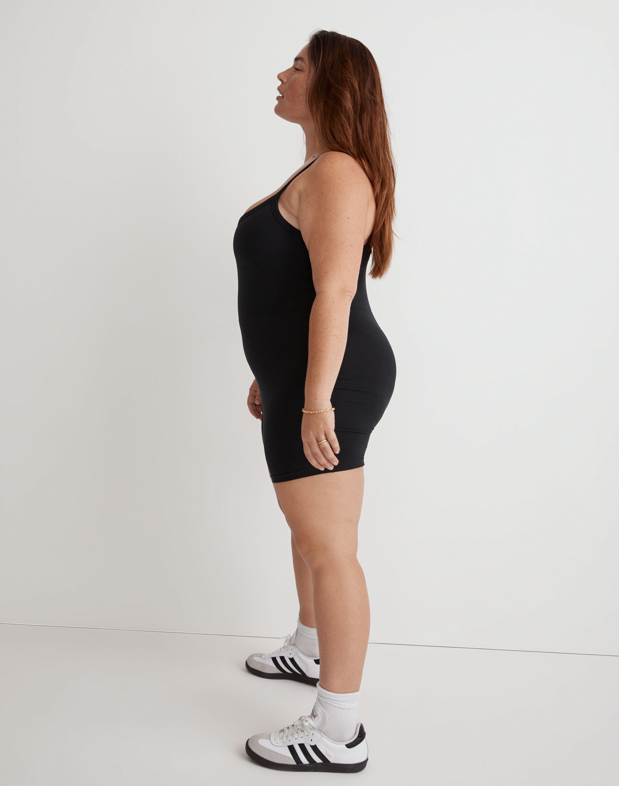 Plus Knit Biker Unitard