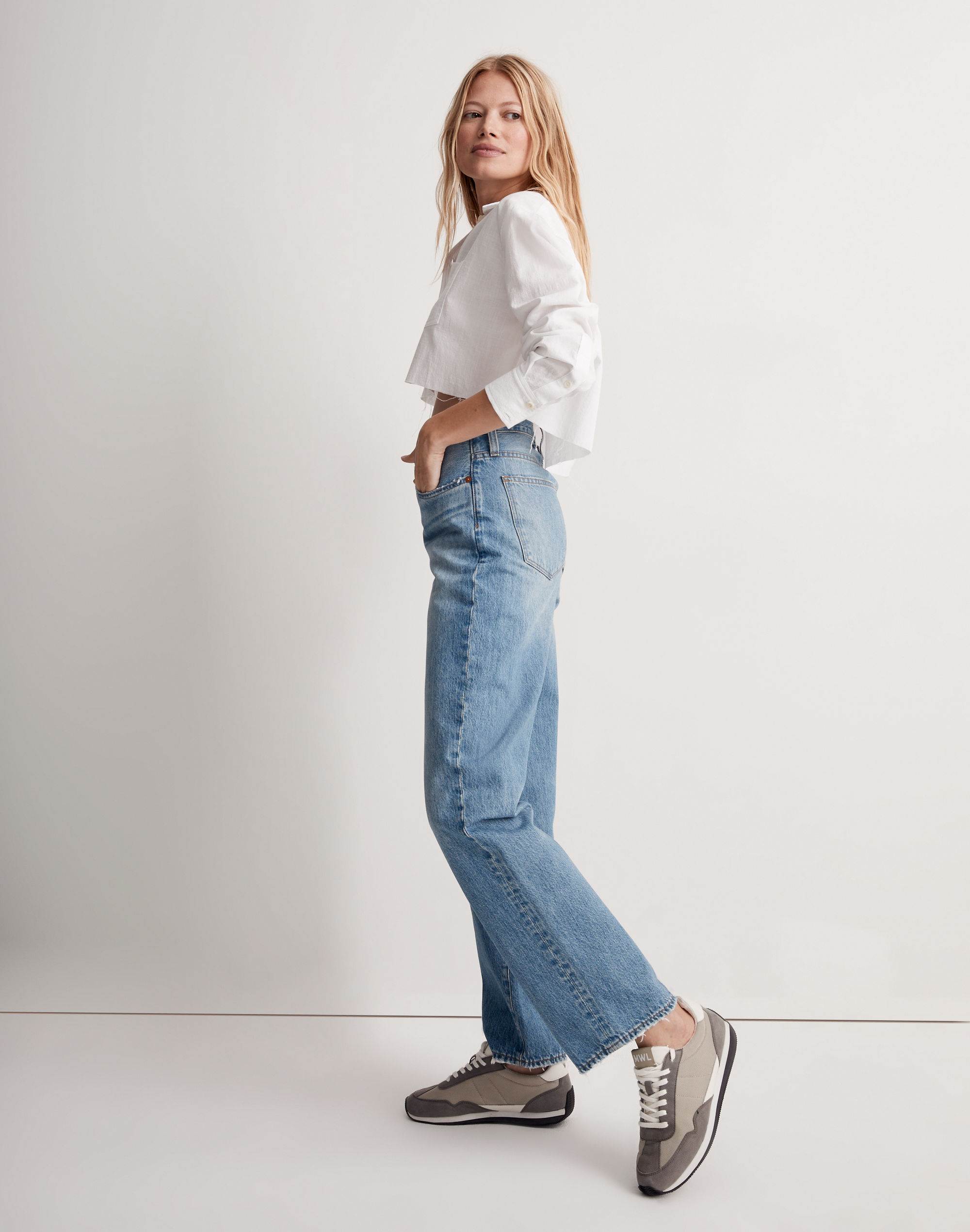 Madewell x Donni Low-Rise Loose Jeans Mathison Wash