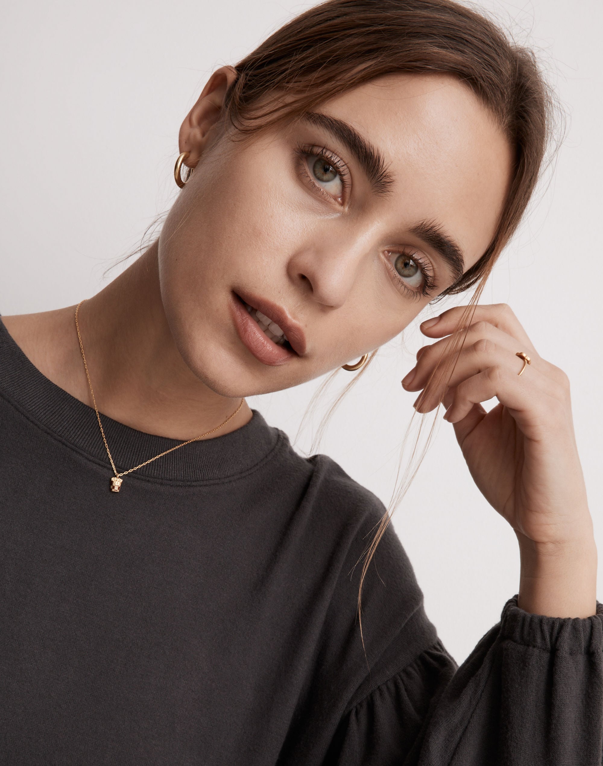 Enamel French Fry Pendant Necklace