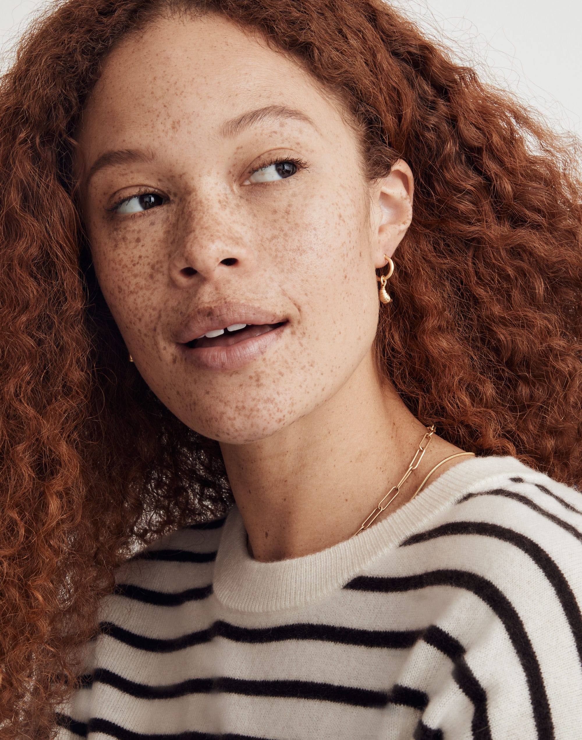 Croissant Huggie Hoop Earrings