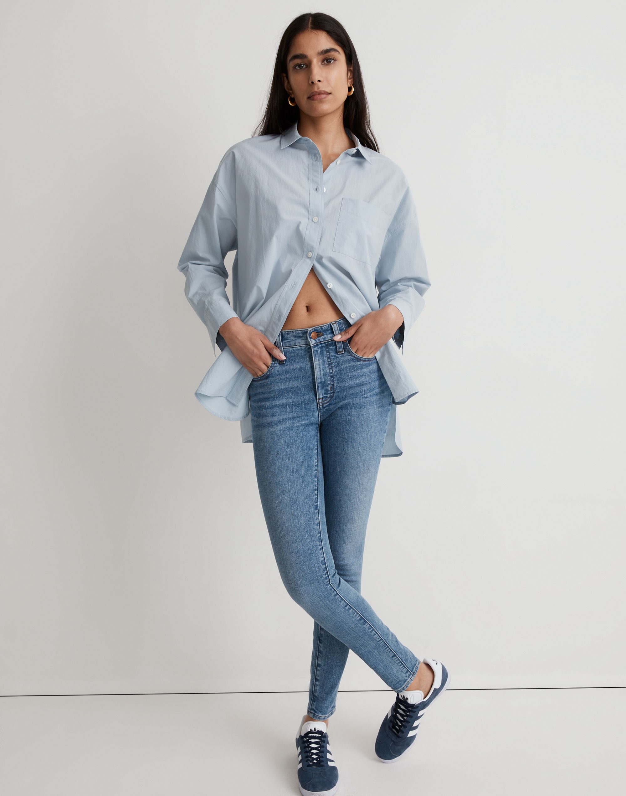 Tall 9" Mid-Rise Skinny Jeans in Cloverdale Wash